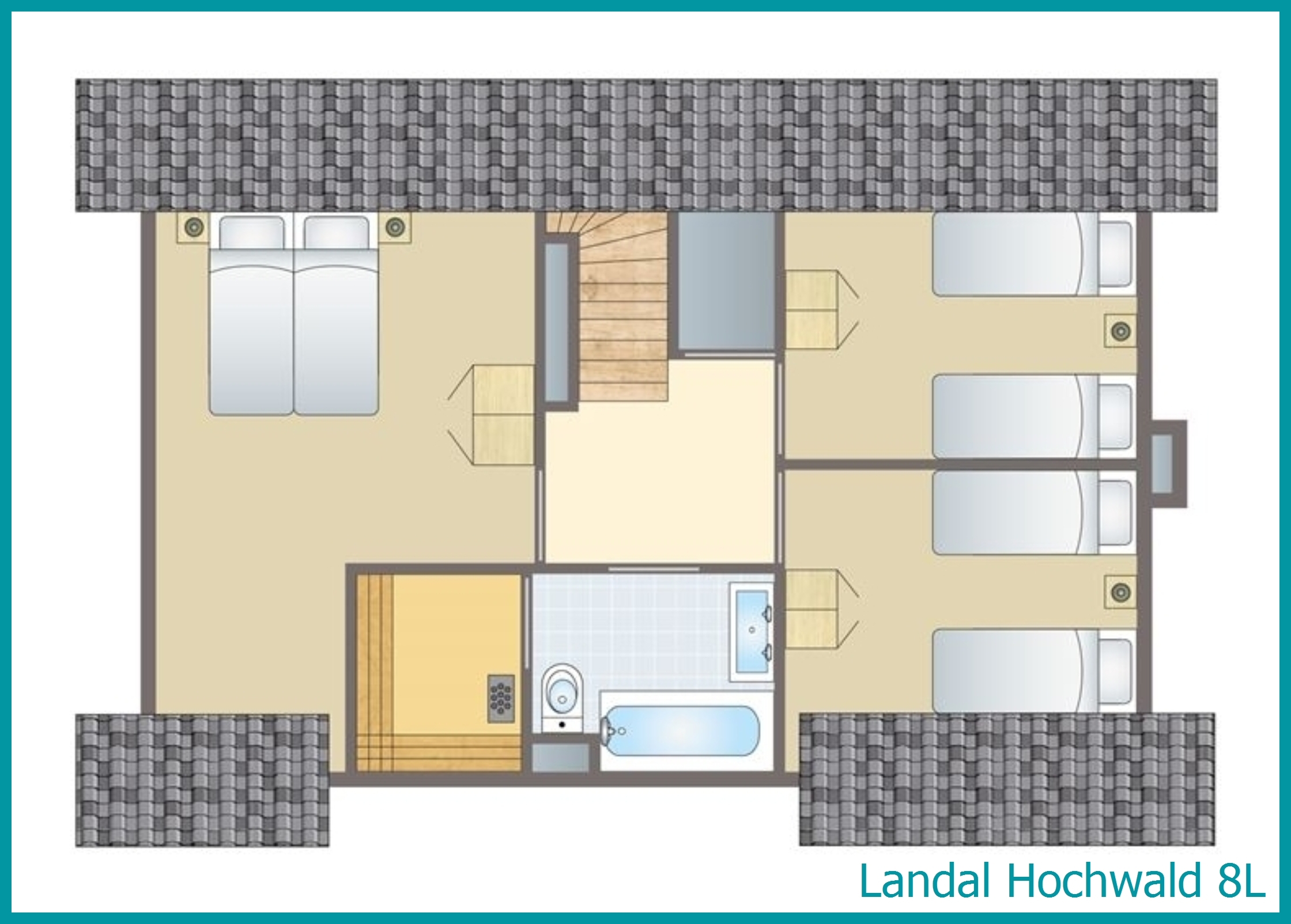 8-person bungalow 8L at Hochwald