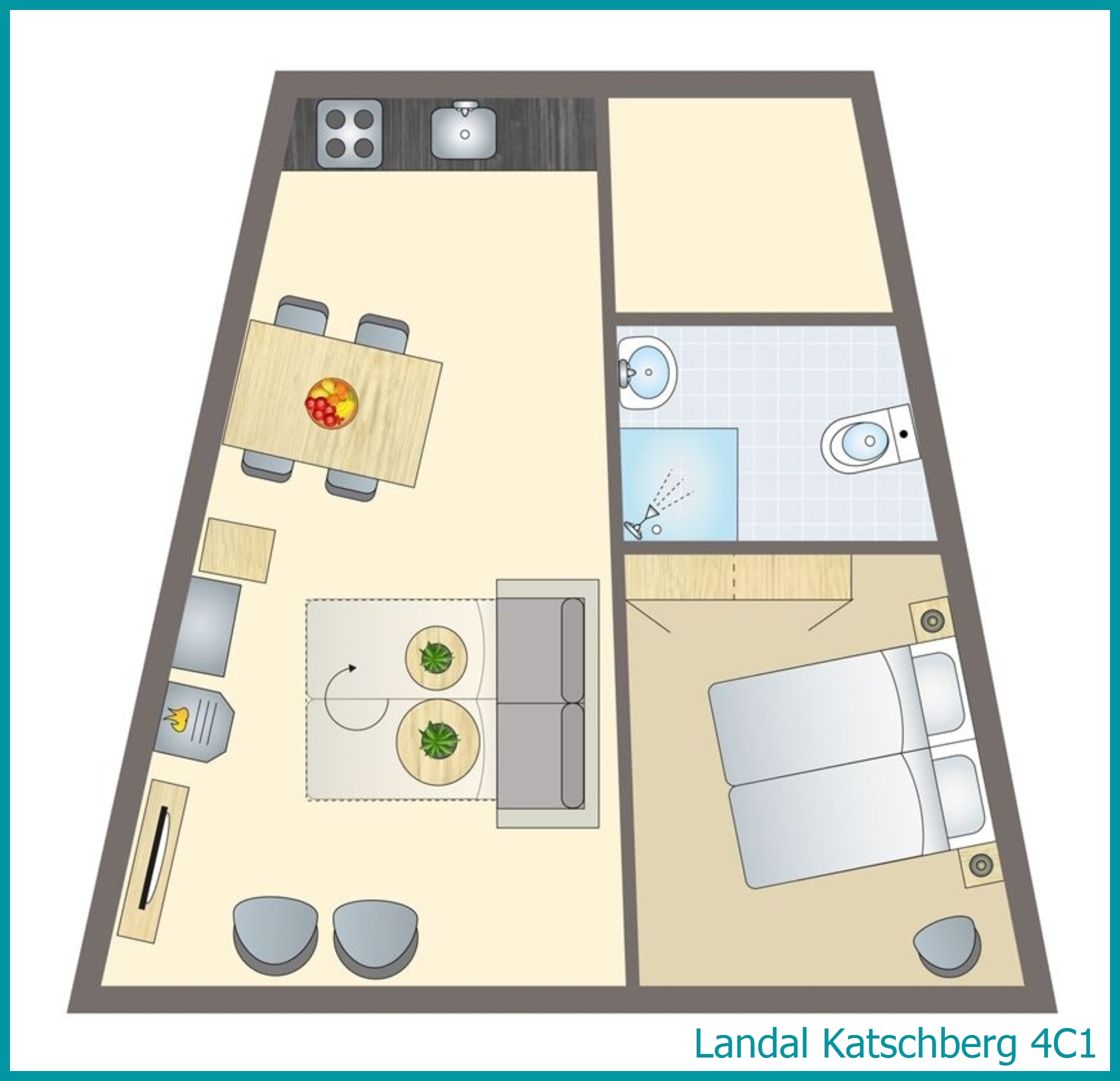 4-person apartment 4C1 at Katschberg