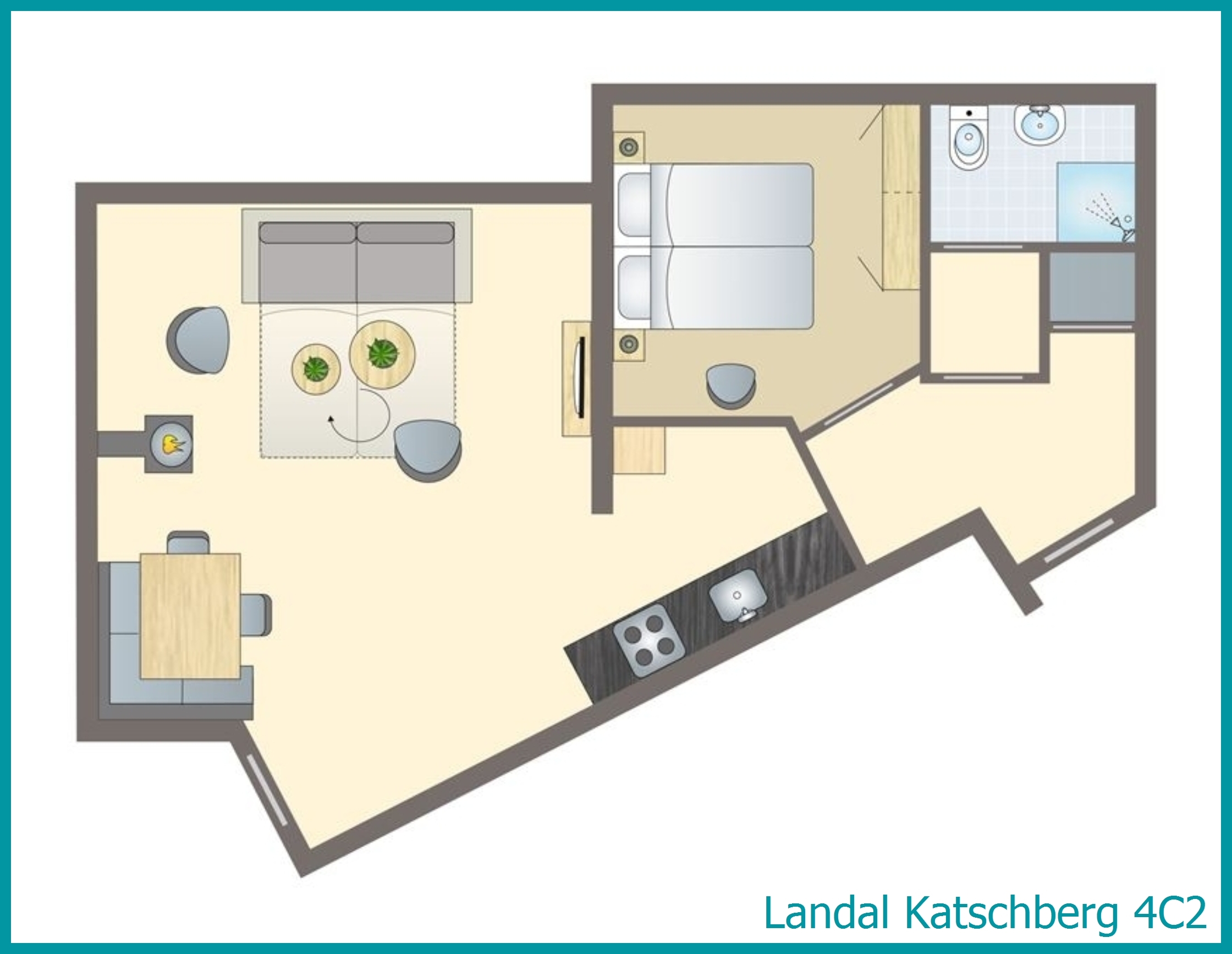 4-person apartment 4C2 at Katschberg