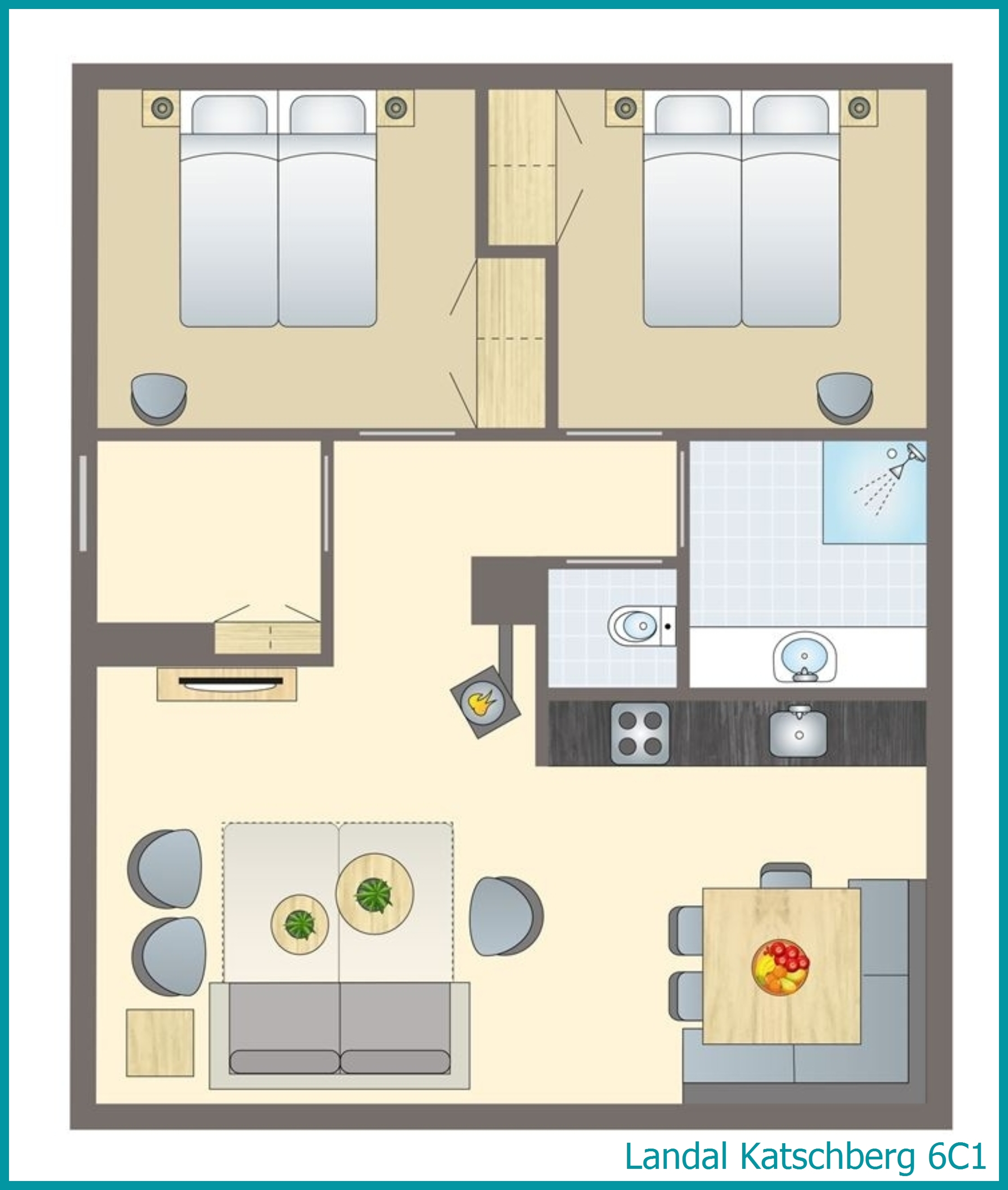 6-person apartment 6C1 at Katschberg