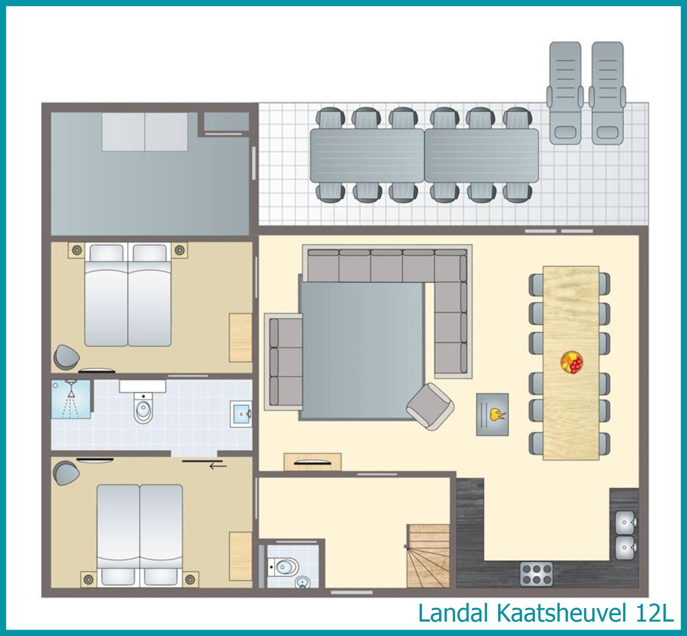 12-person vacation home 12L at Kaatsheuvel