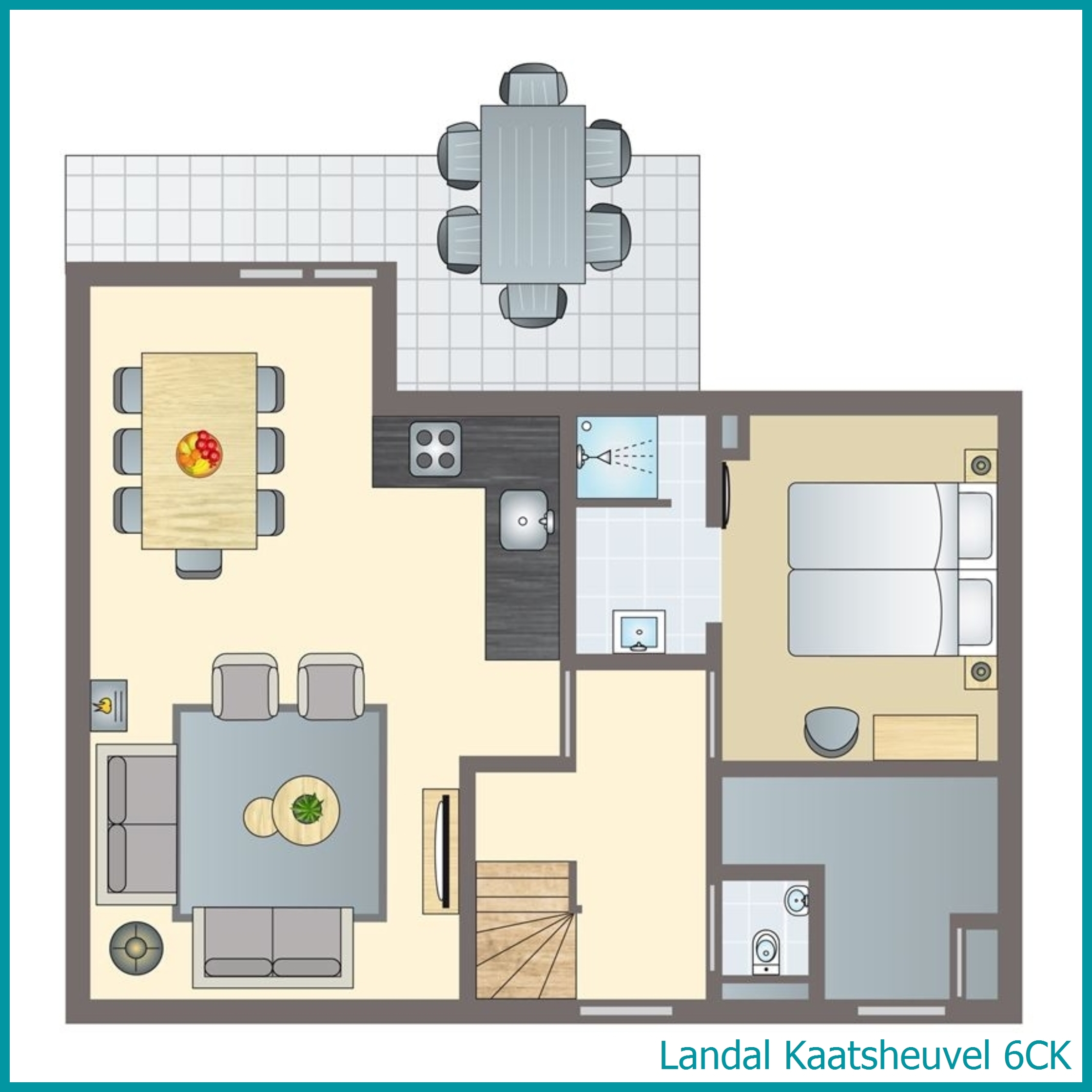 6-person children's vacation home 6CK at Kaatsheuvel