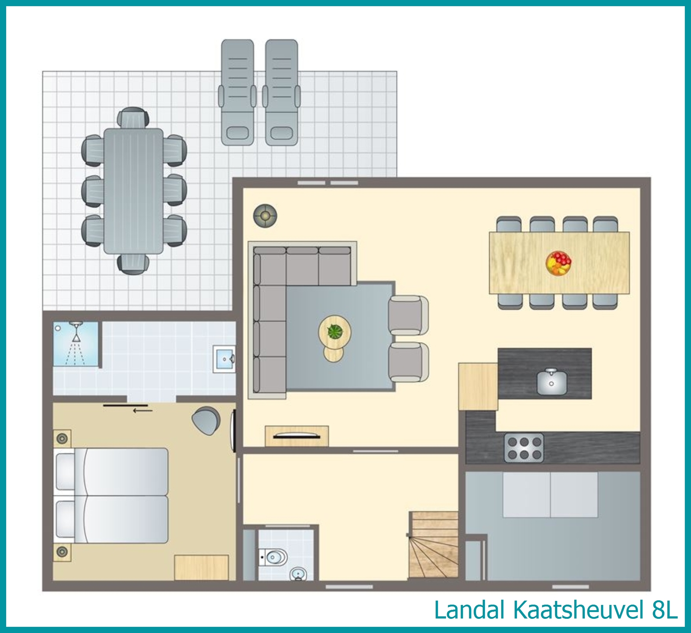 8-person vacation home 8L at Kaatsheuvel
