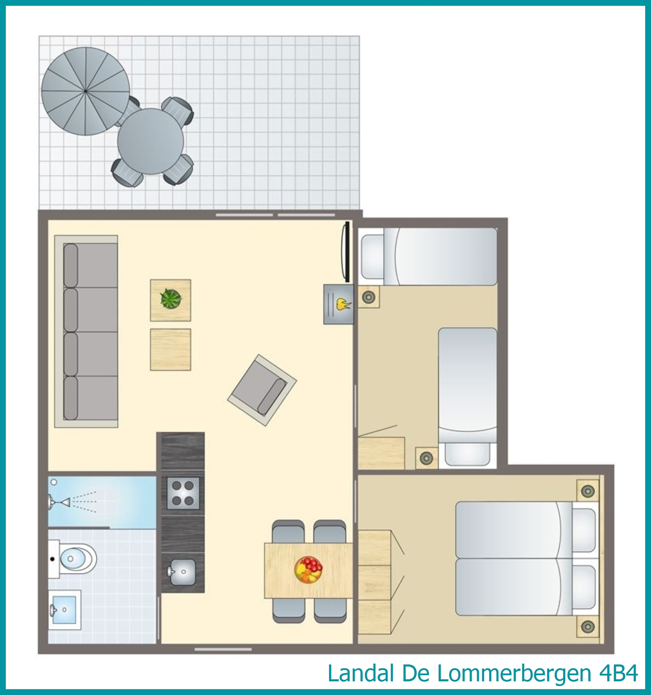 4-person bungalow 4B4 at De Lommerbergen