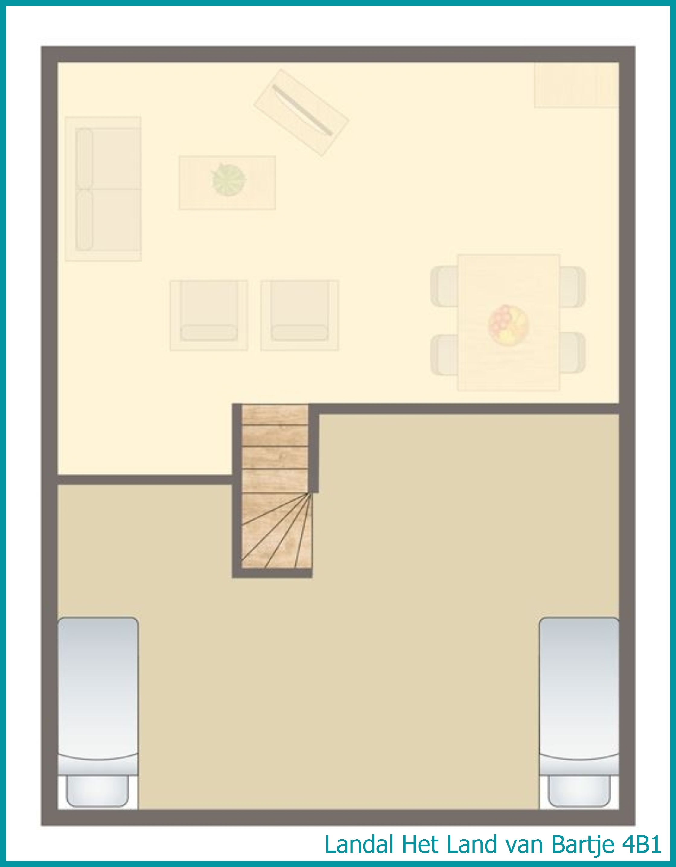 4-person bungalow 4B1 at Het Land van Bartje