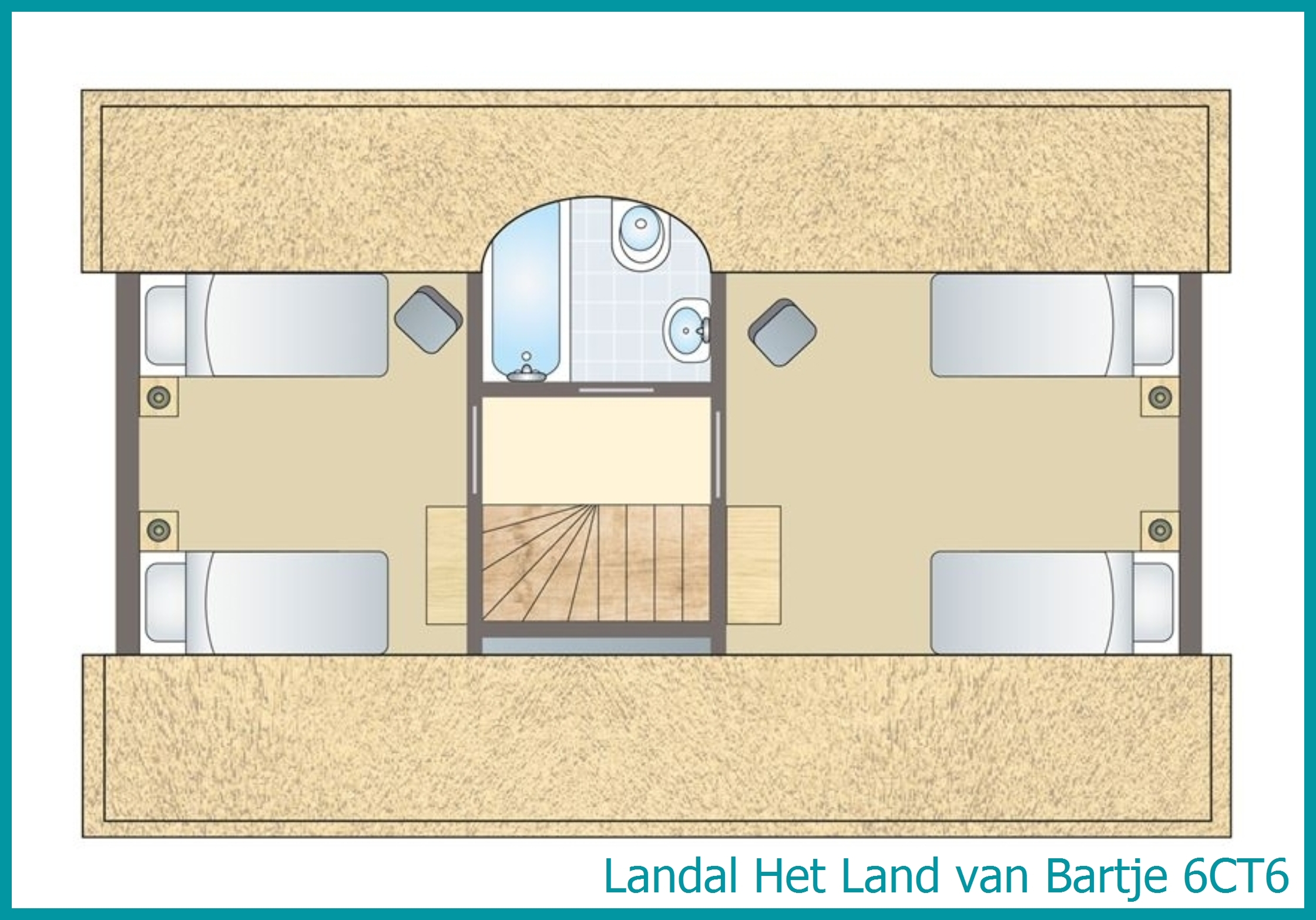 6-person farmhouse residence 6CT6 at Het Land van Bartje