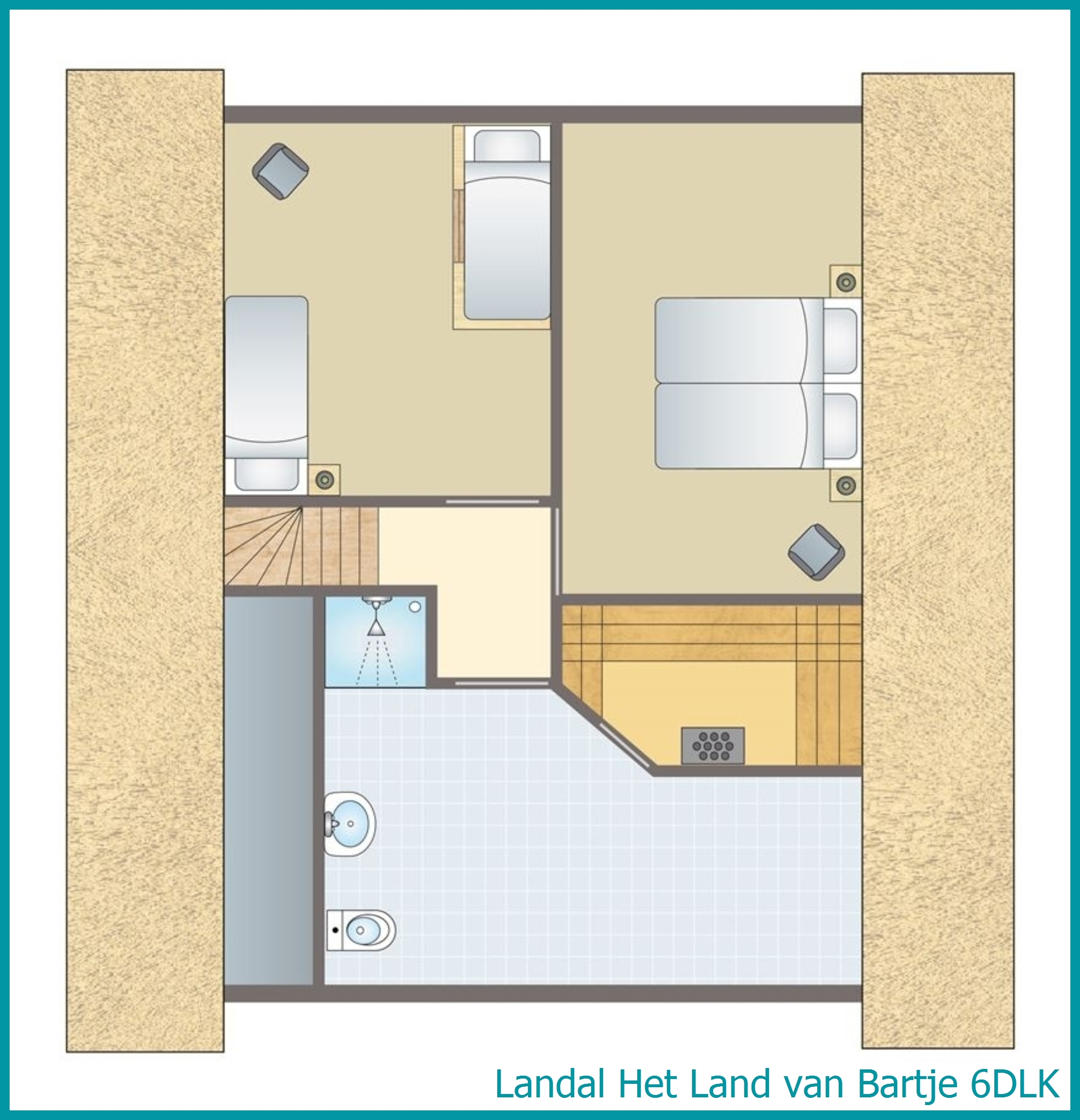 6-person children's farmhouse residence 6DLK at Het Land van Bartje