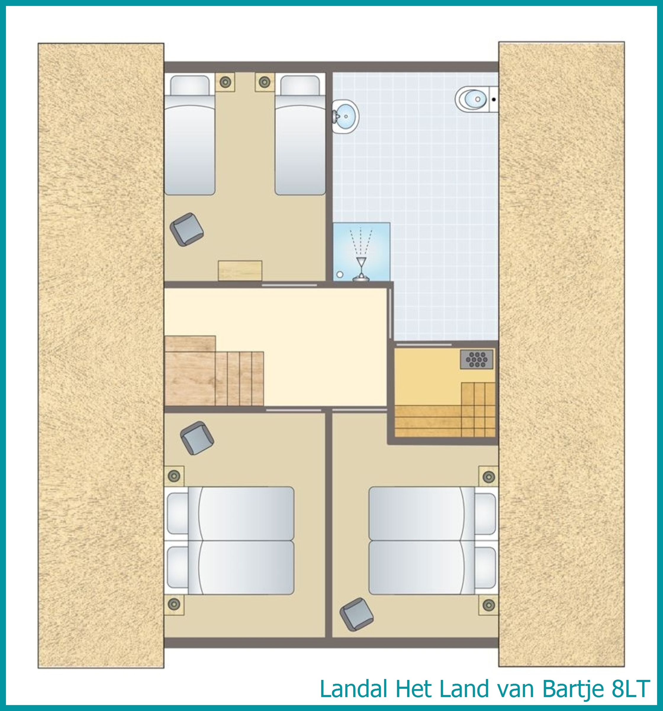 8-person farmhouse 8LT at Het Land van Bartje