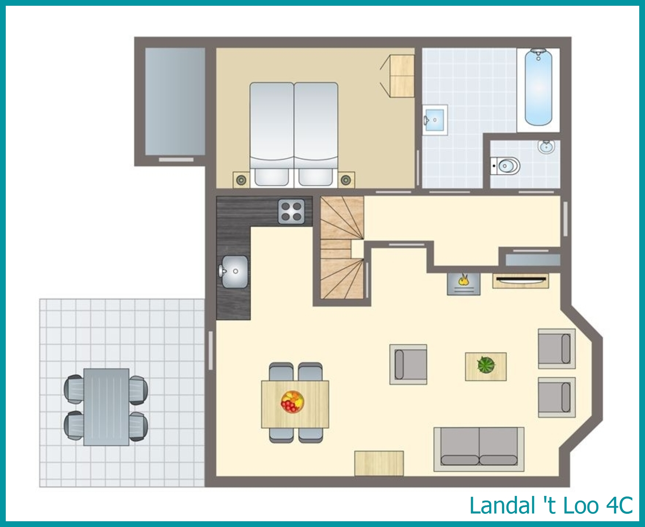 4-person bungalow 4C at 't Loo