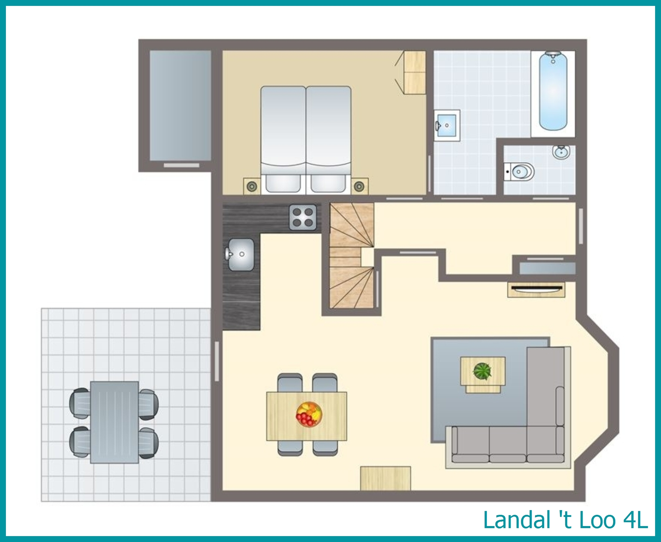 4-person bungalow 4L at 't Loo