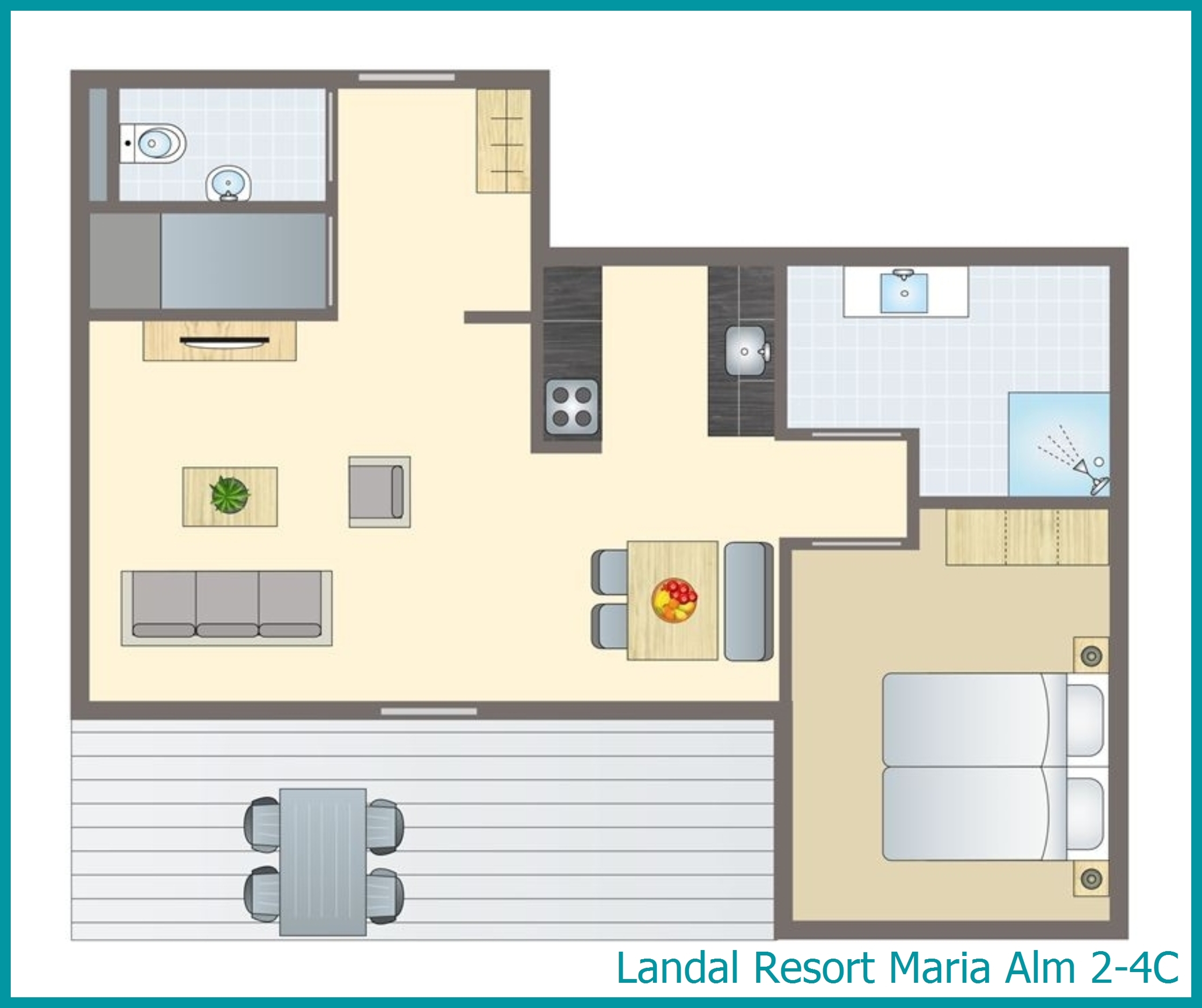 2-4-person apartment 2-4C at Resort Maria Alm