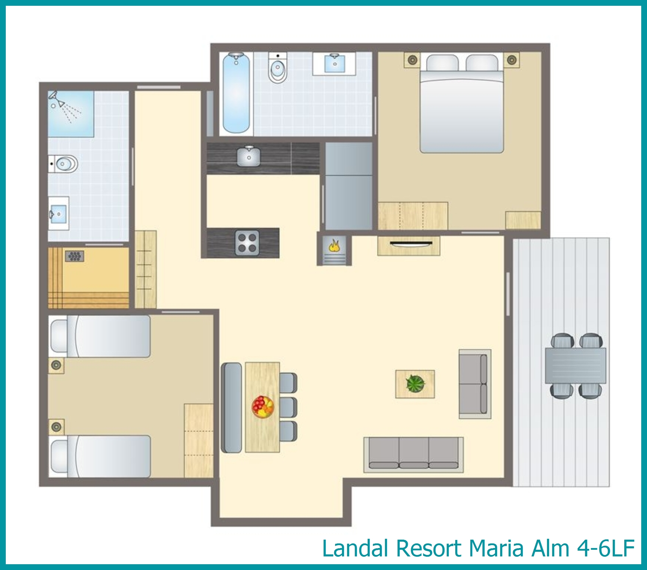 4-6-person apartment 4-6LF at Resort Maria Alm