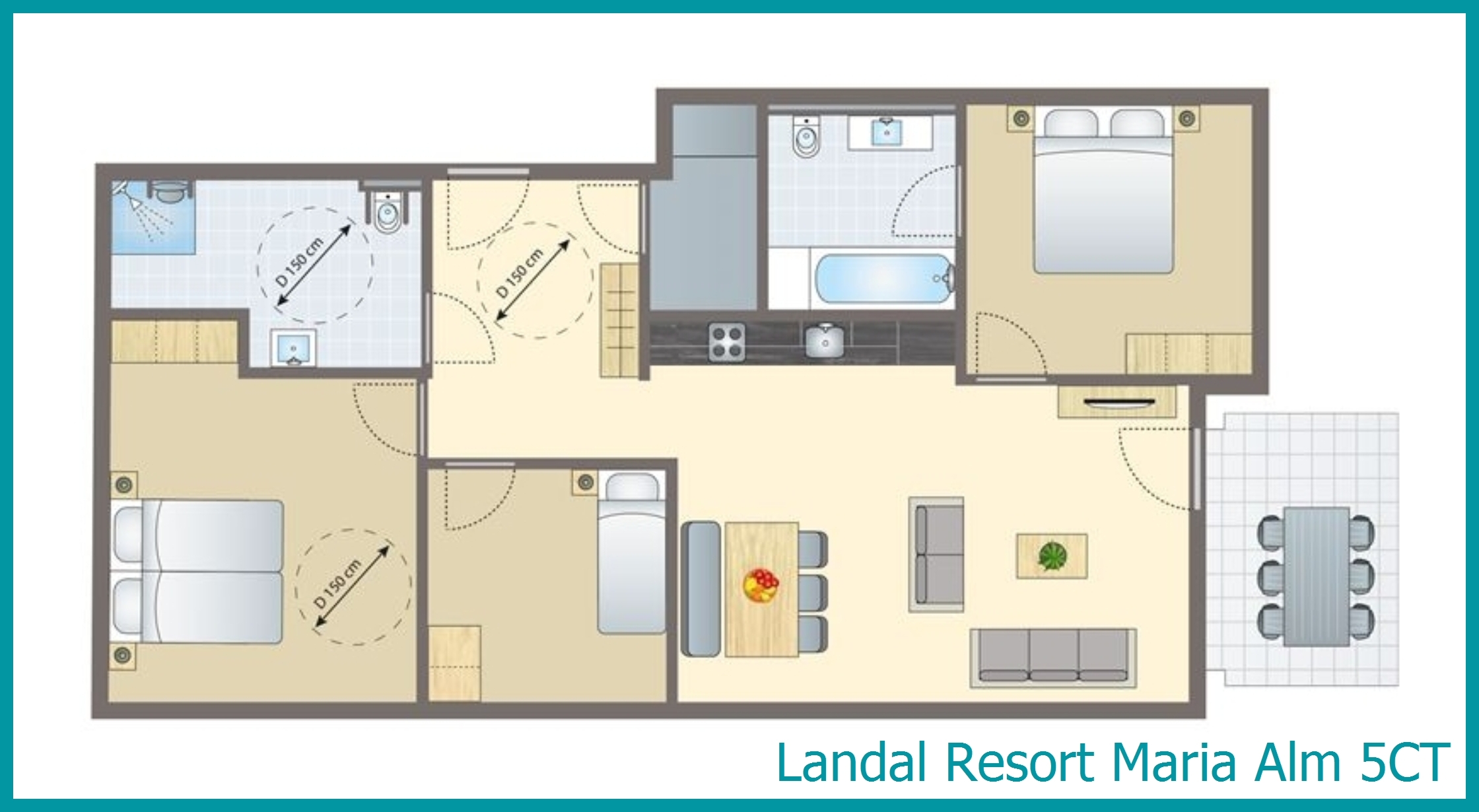 5-person apartment 5CT at Resort Maria Alm