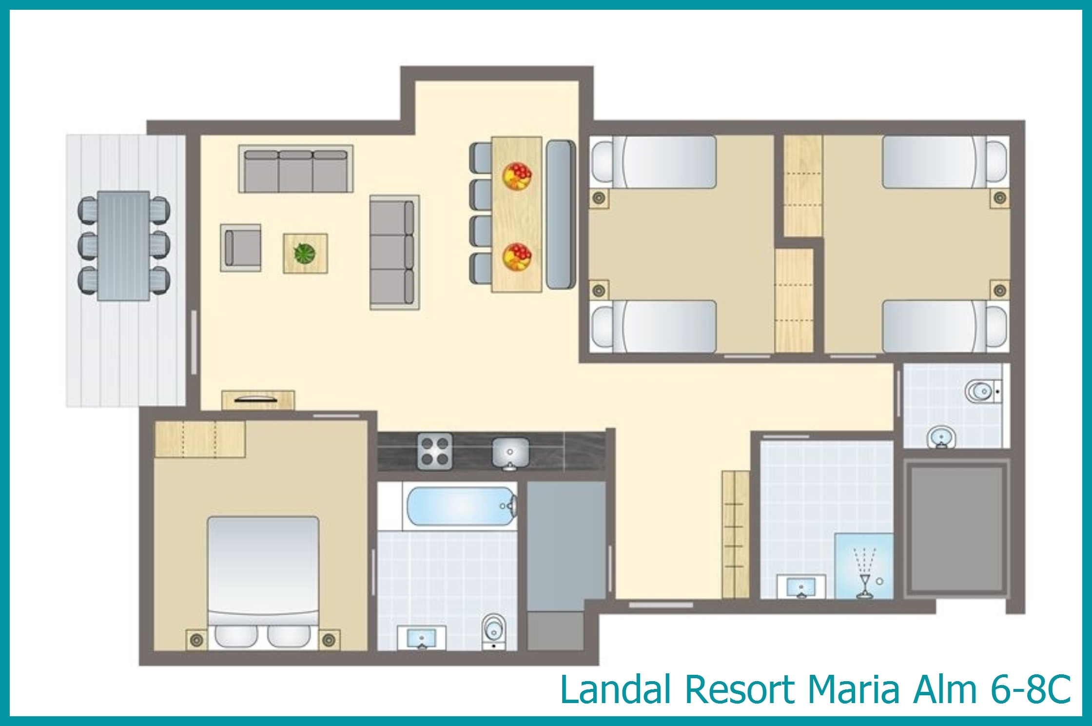 6-8-person apartment 6-8C at Resort Maria Alm