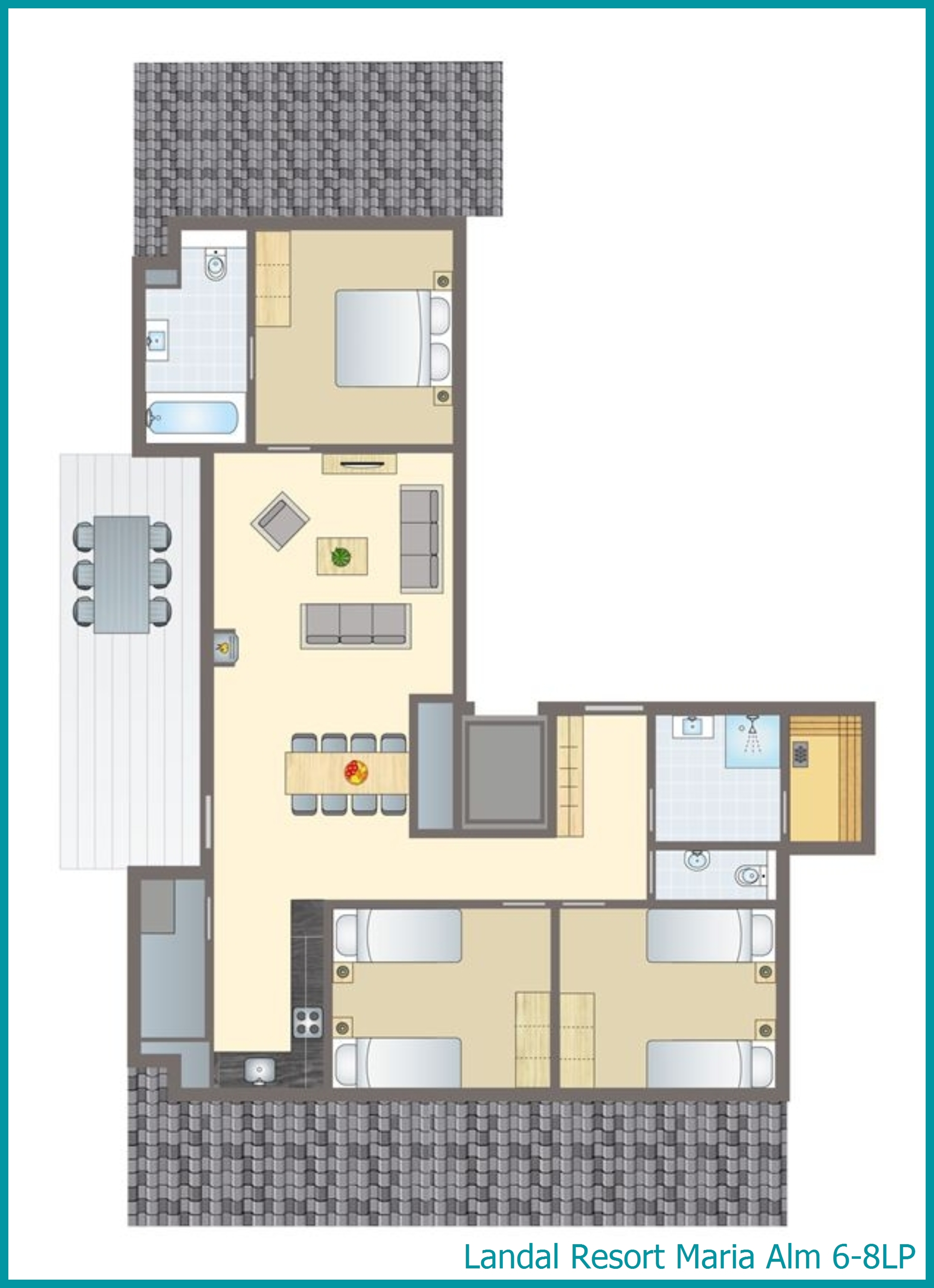 6-8-person penthouse 6-8LP at Resort Maria Alm