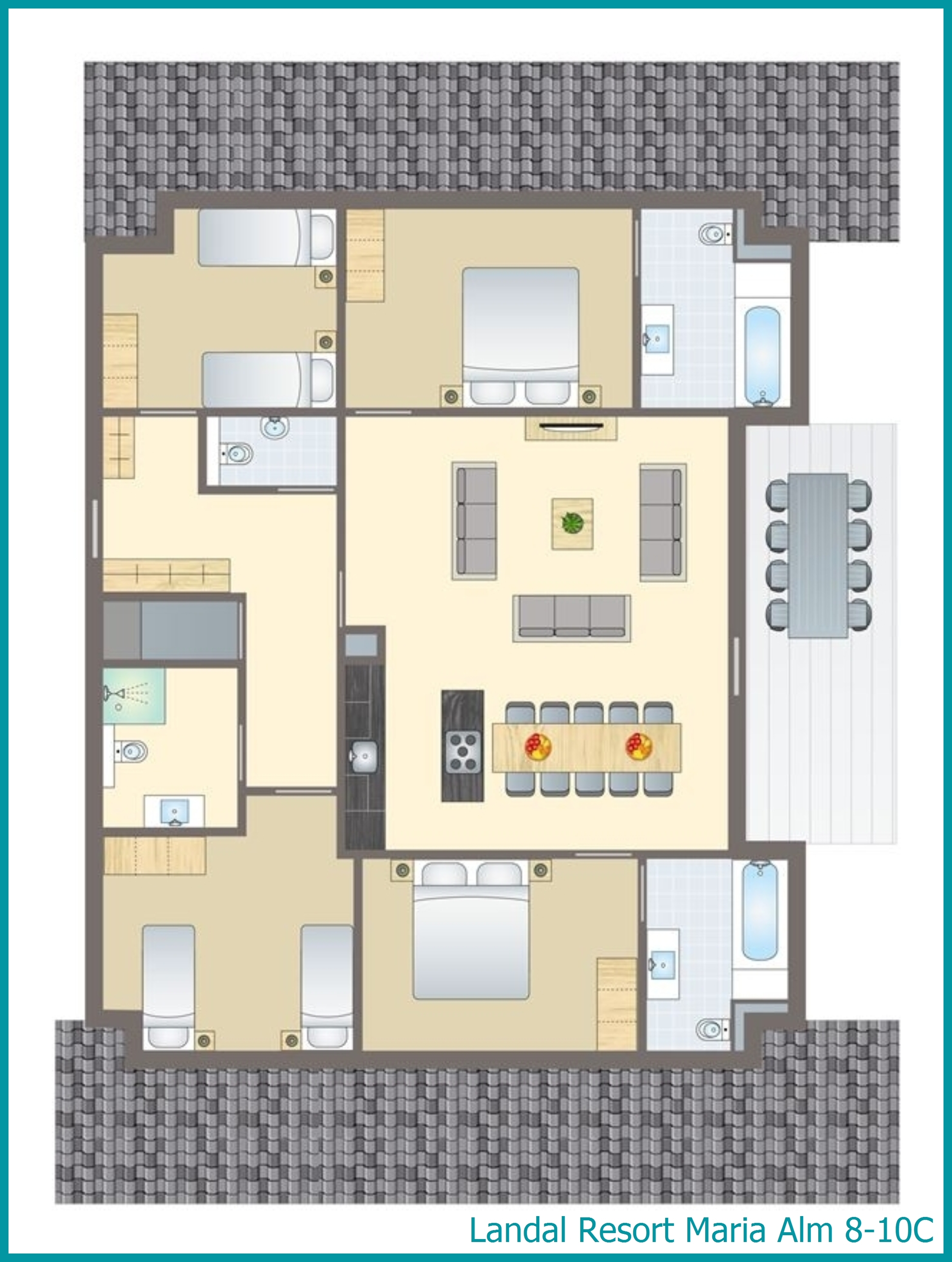 8-10-person apartment 8-10C at Resort Maria Alm