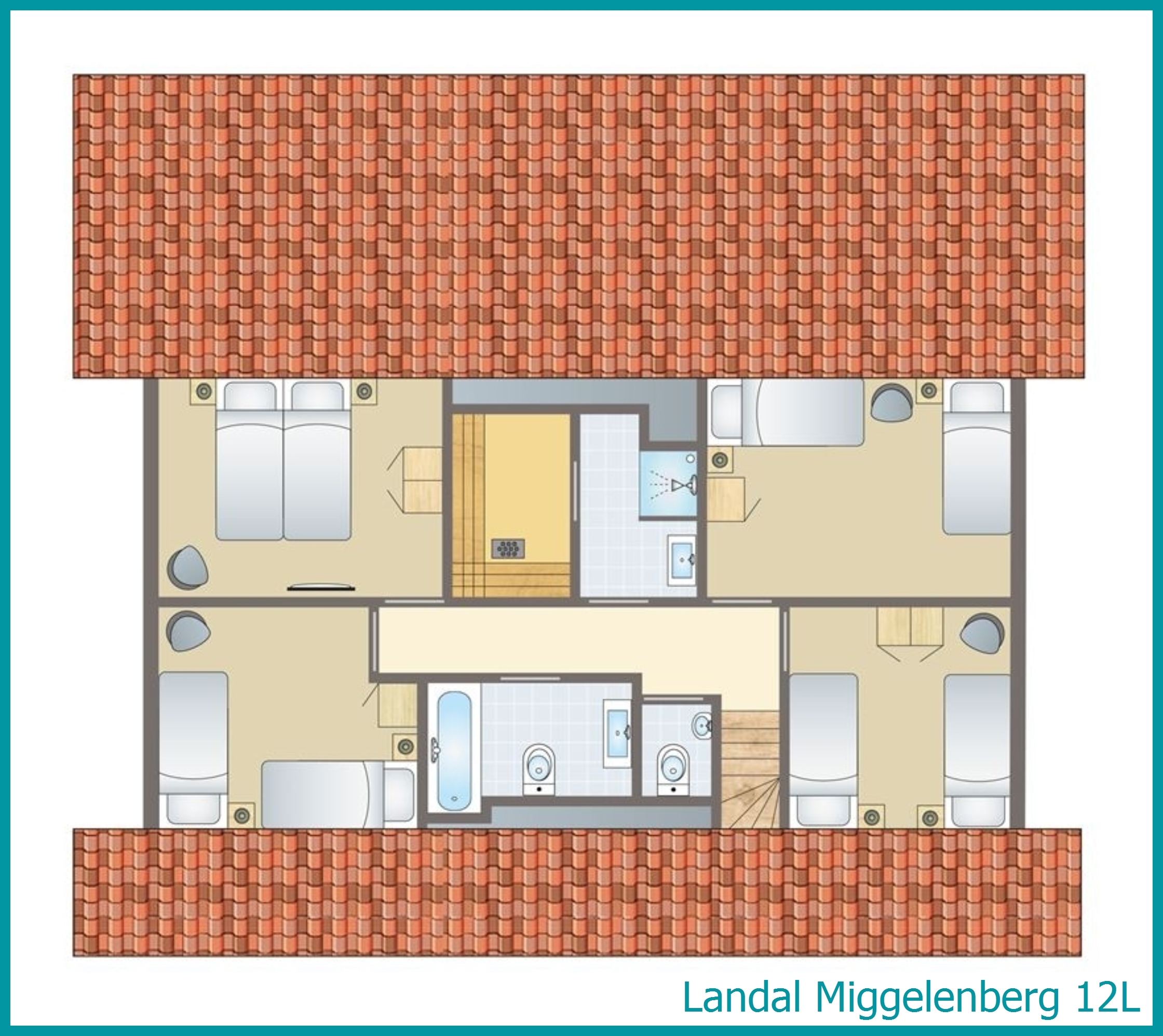 12-person bungalow 12L at Miggelenberg