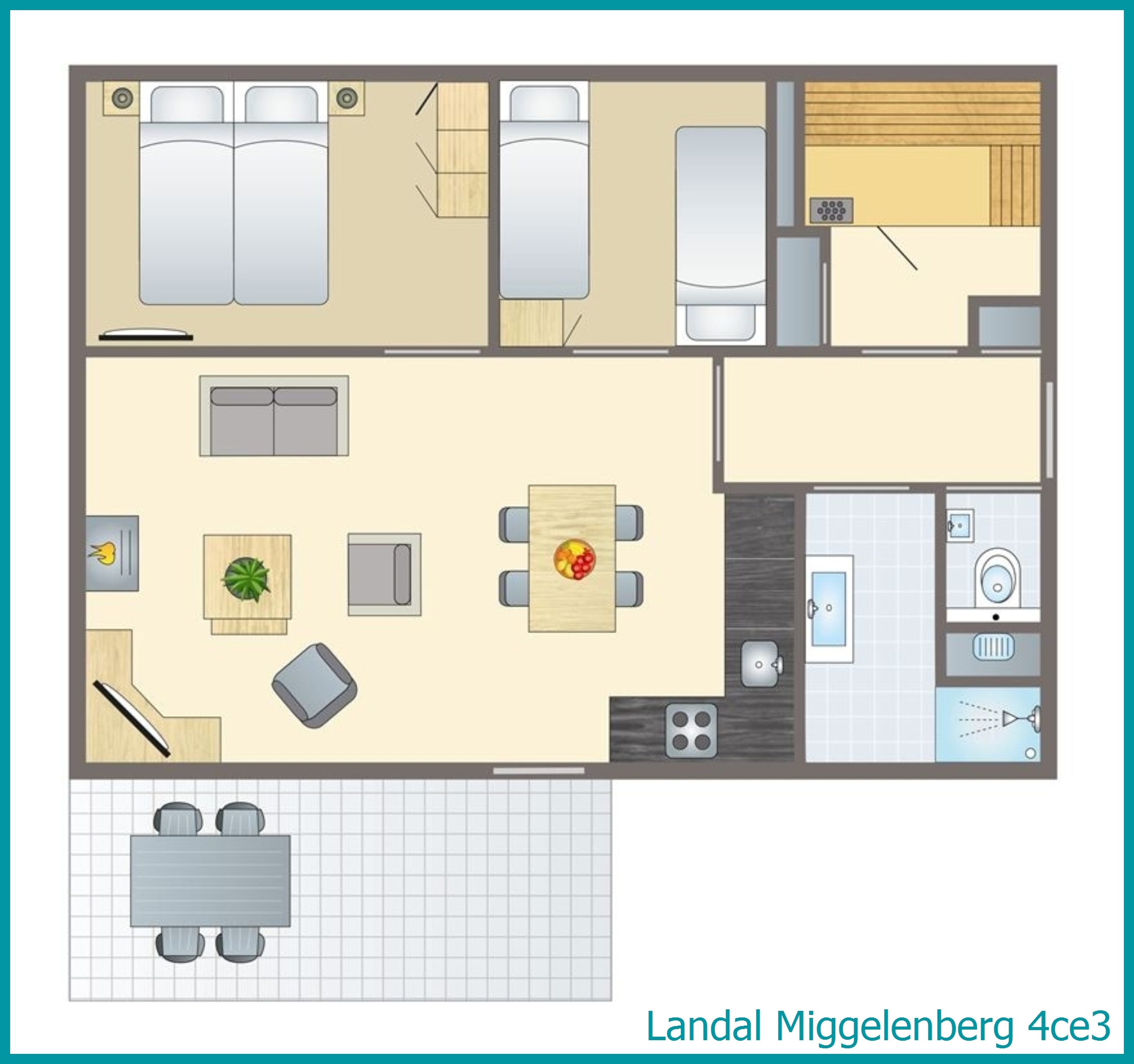 4-person bungalow 4ce3 at Miggelenberg