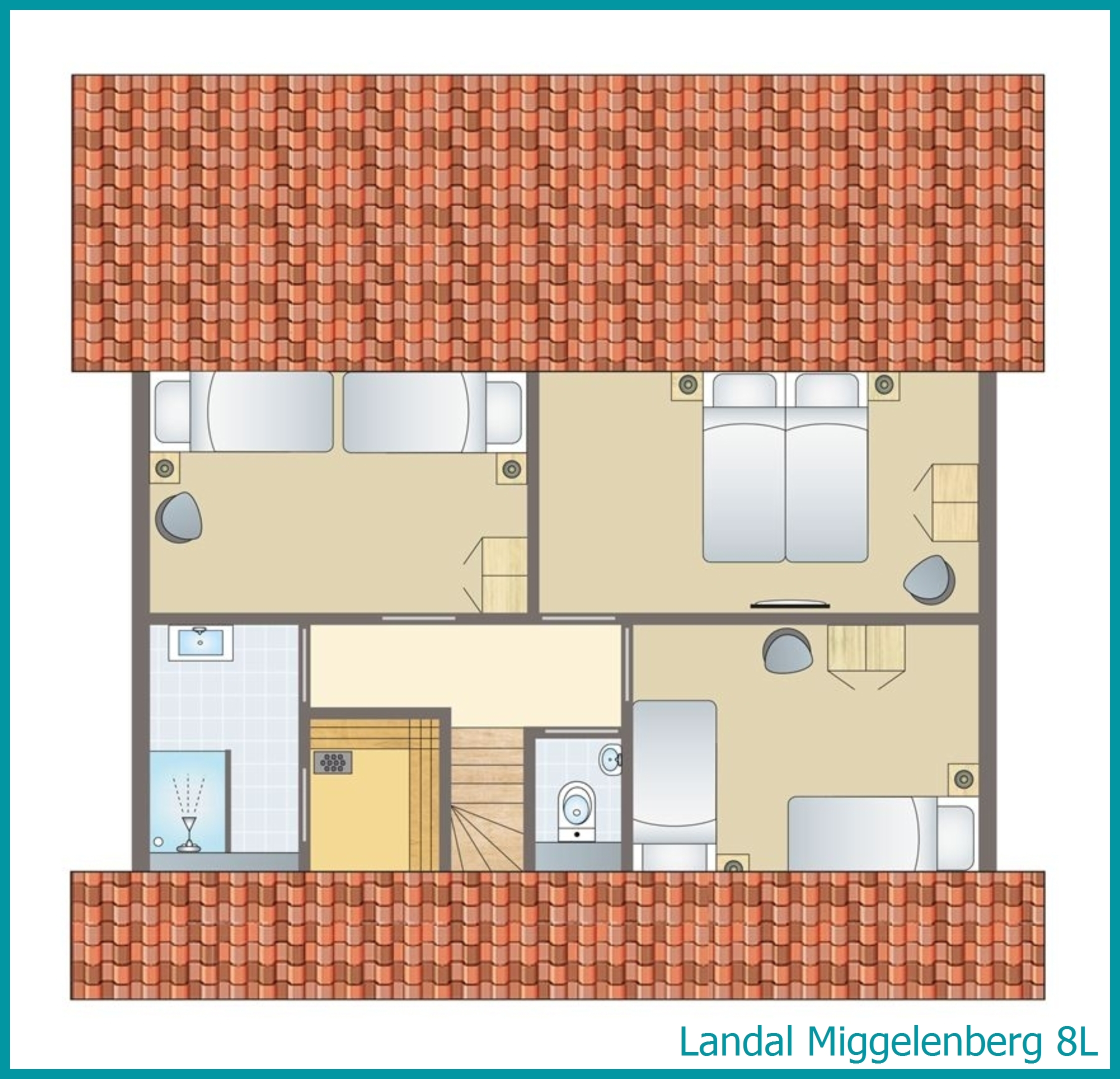 8-person bungalow 8L at Miggelenberg