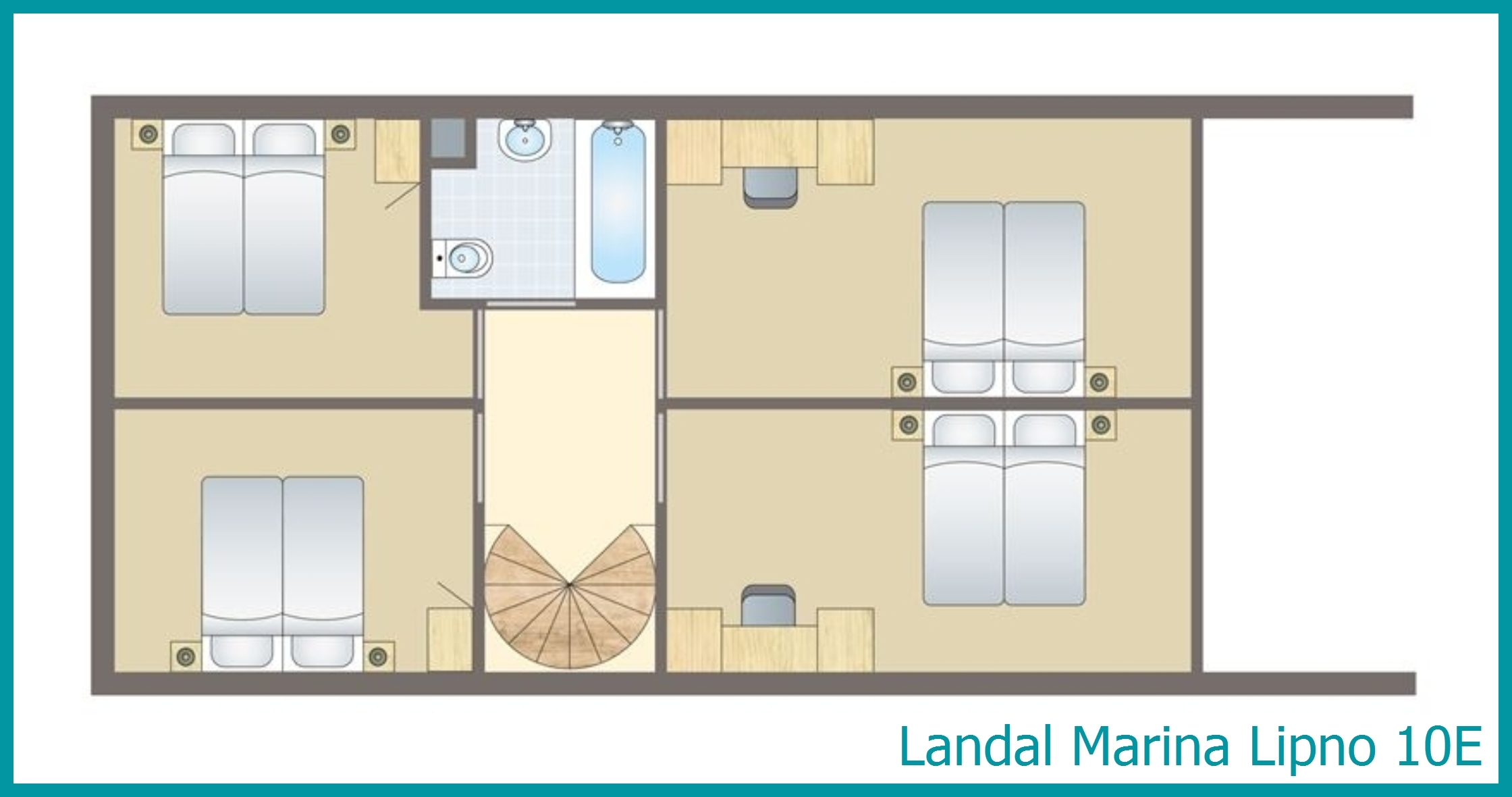 10-person apartment 10E at Marina Lipno
