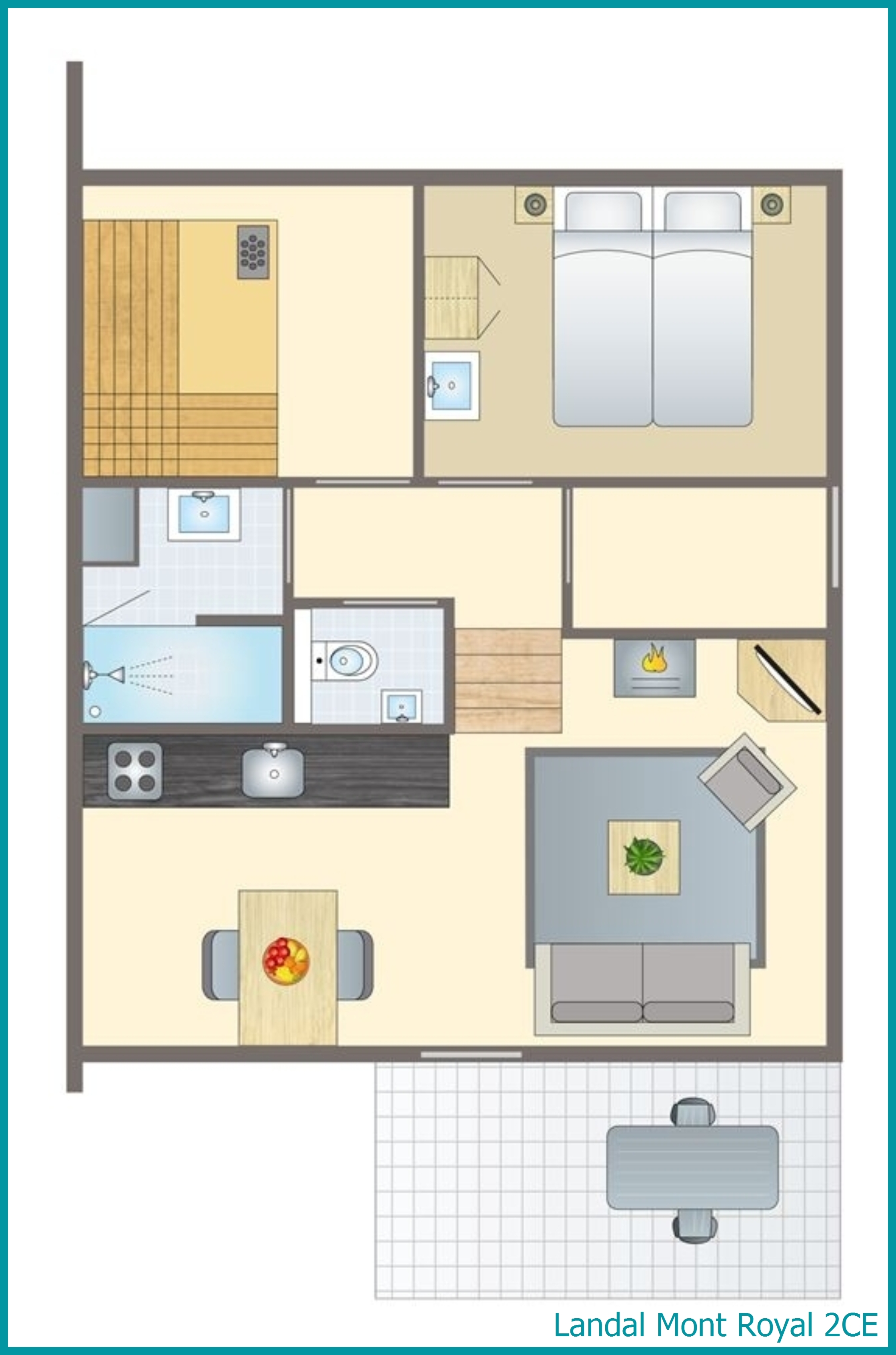 2-person bungalow 2CE at Mont Royal