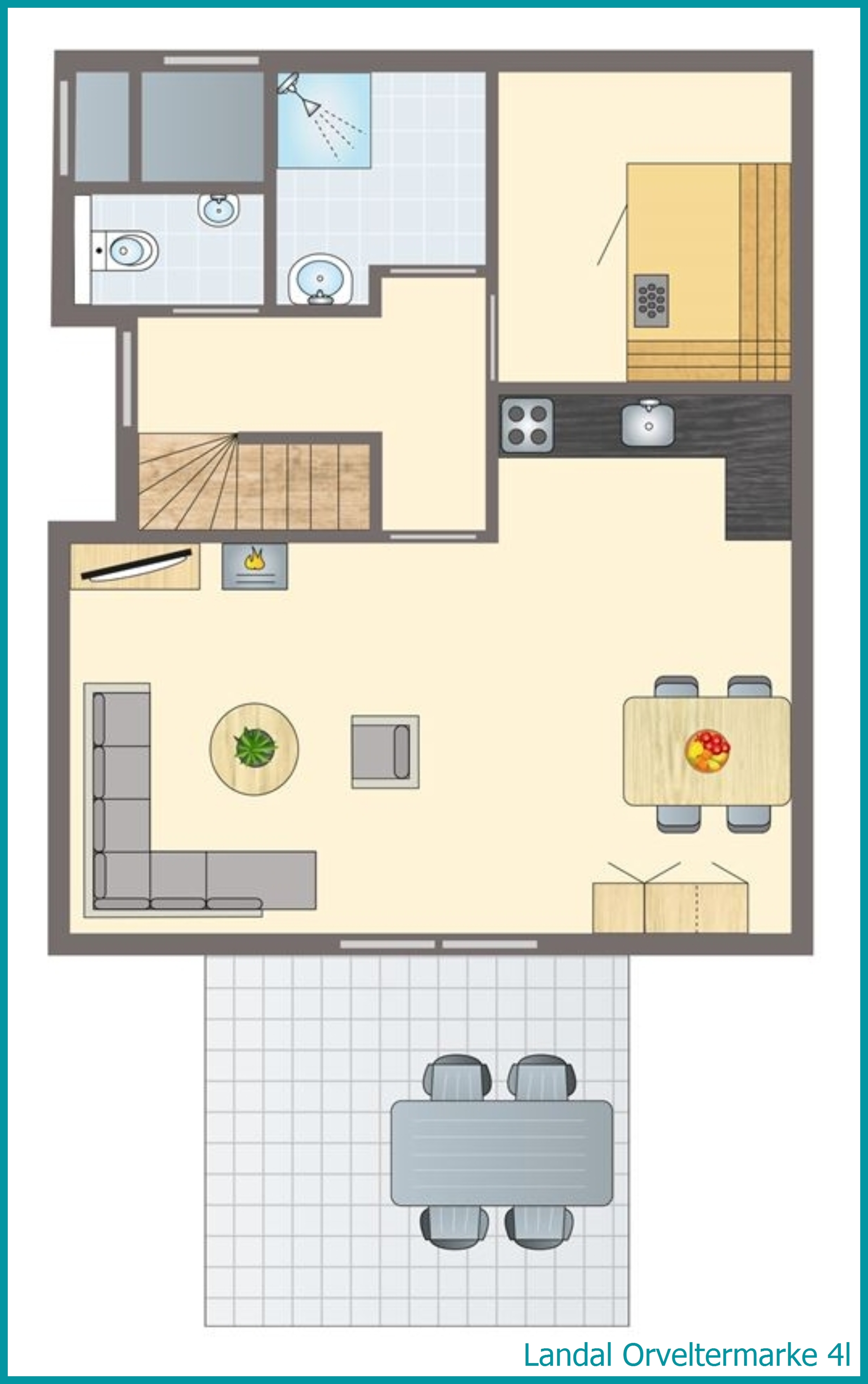 4-person bungalow 4l at Orveltermarke