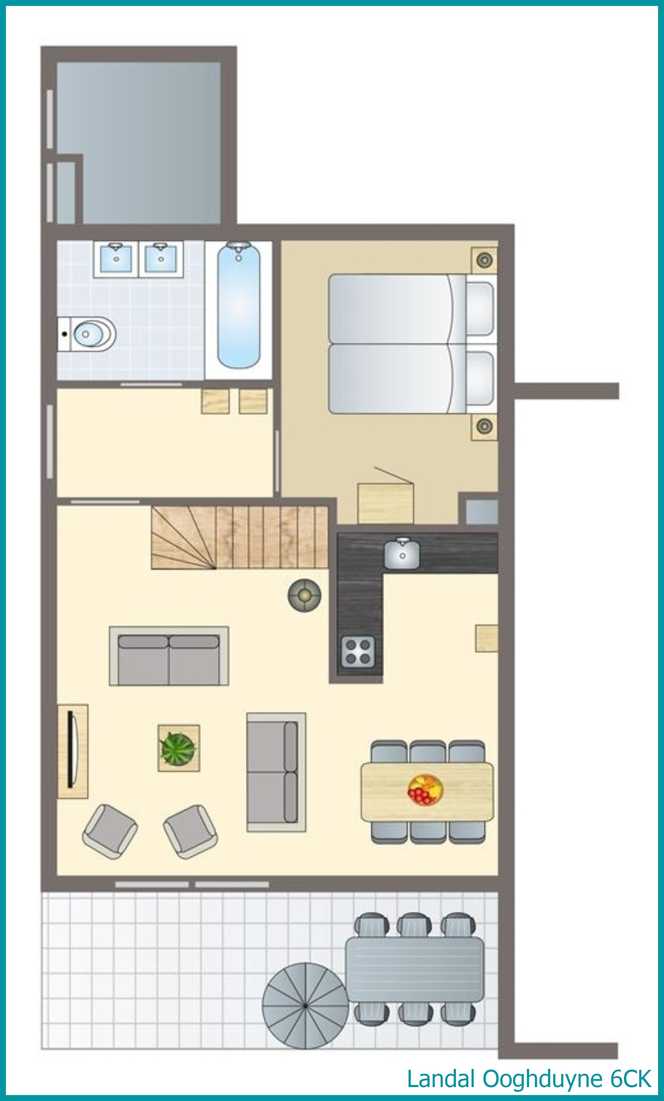 6-person children's villa 6CK at Ooghduyne