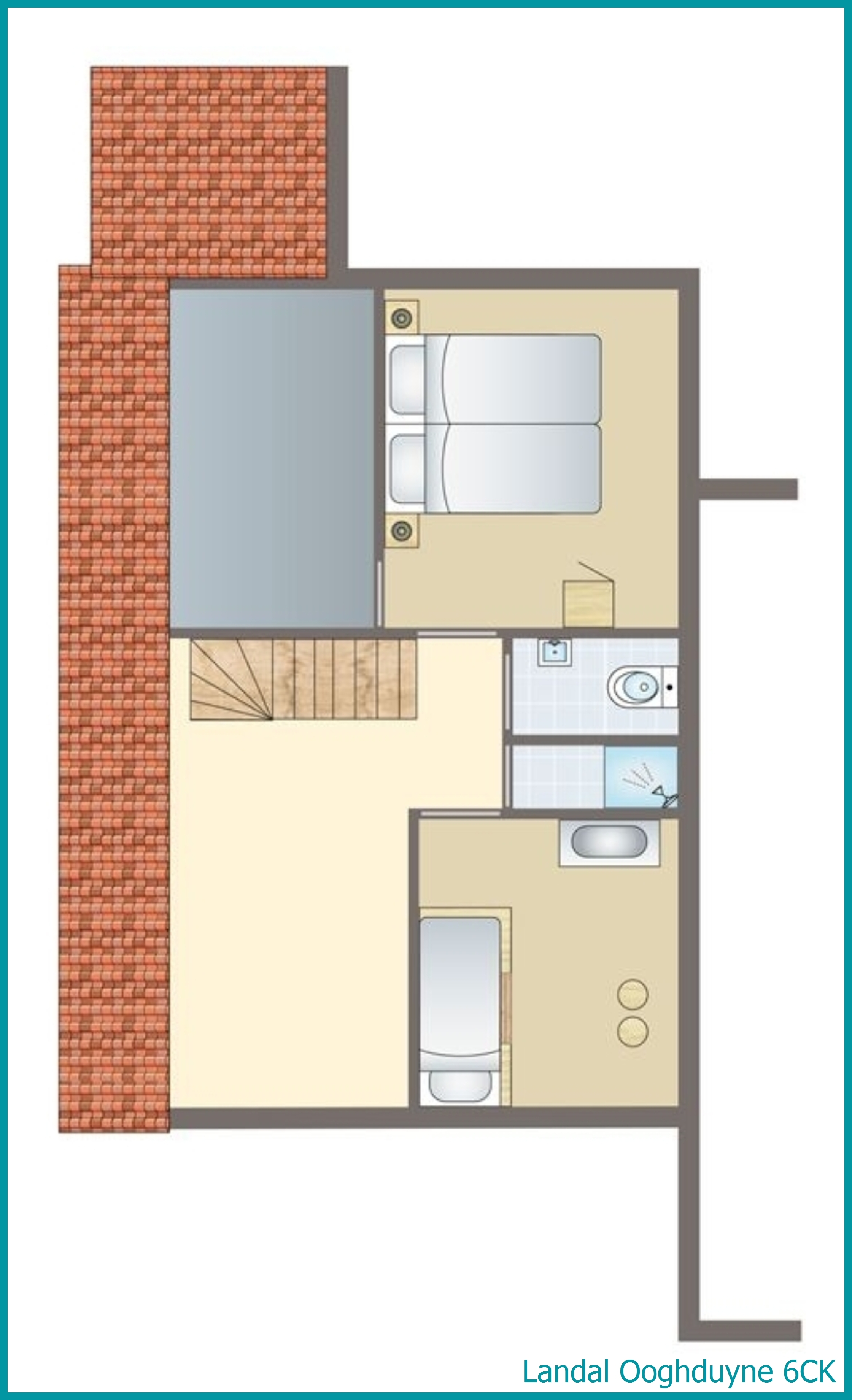 6-person children's villa 6CK at Ooghduyne
