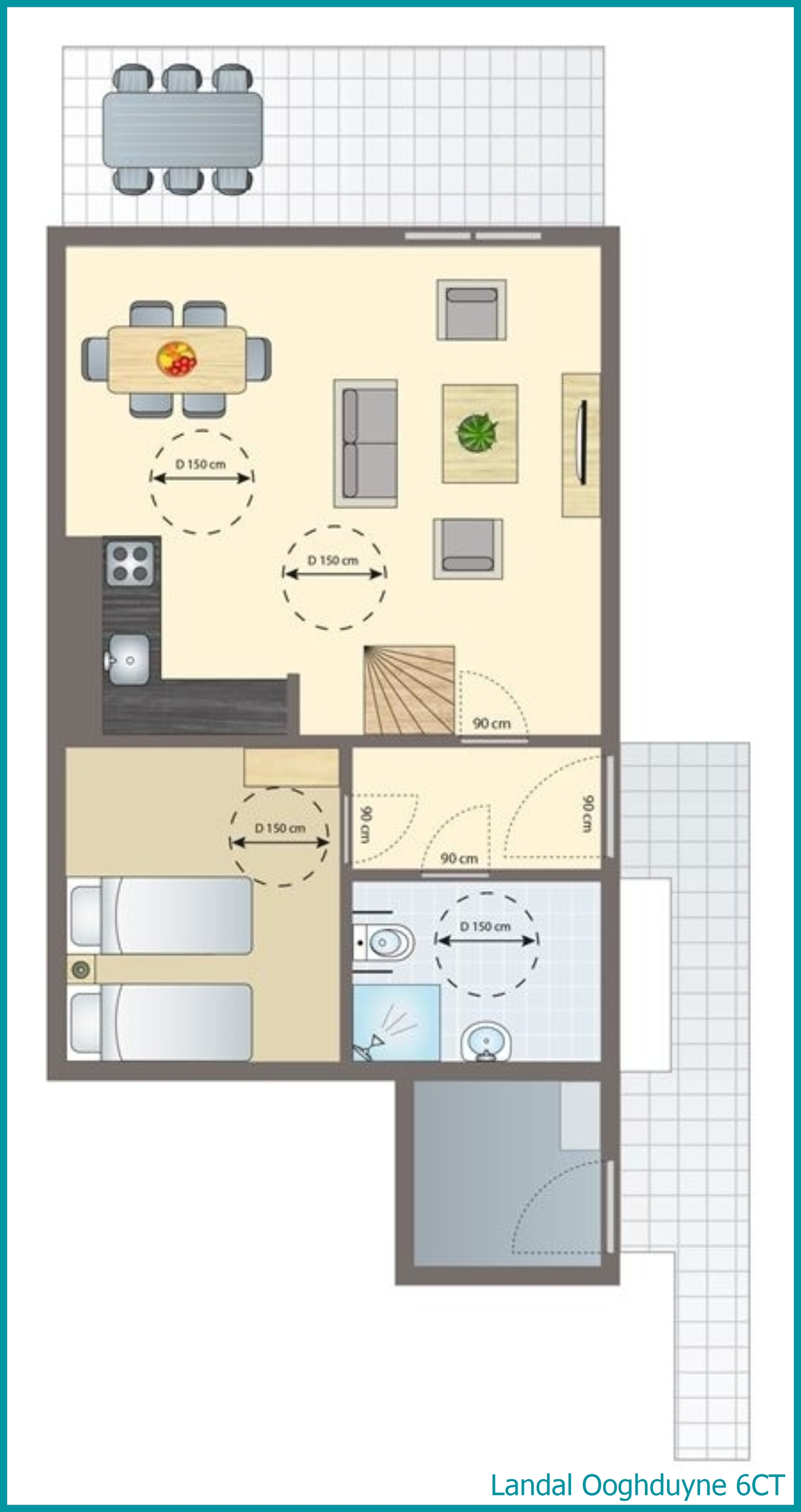 6-person villa 6CT at Ooghduyne