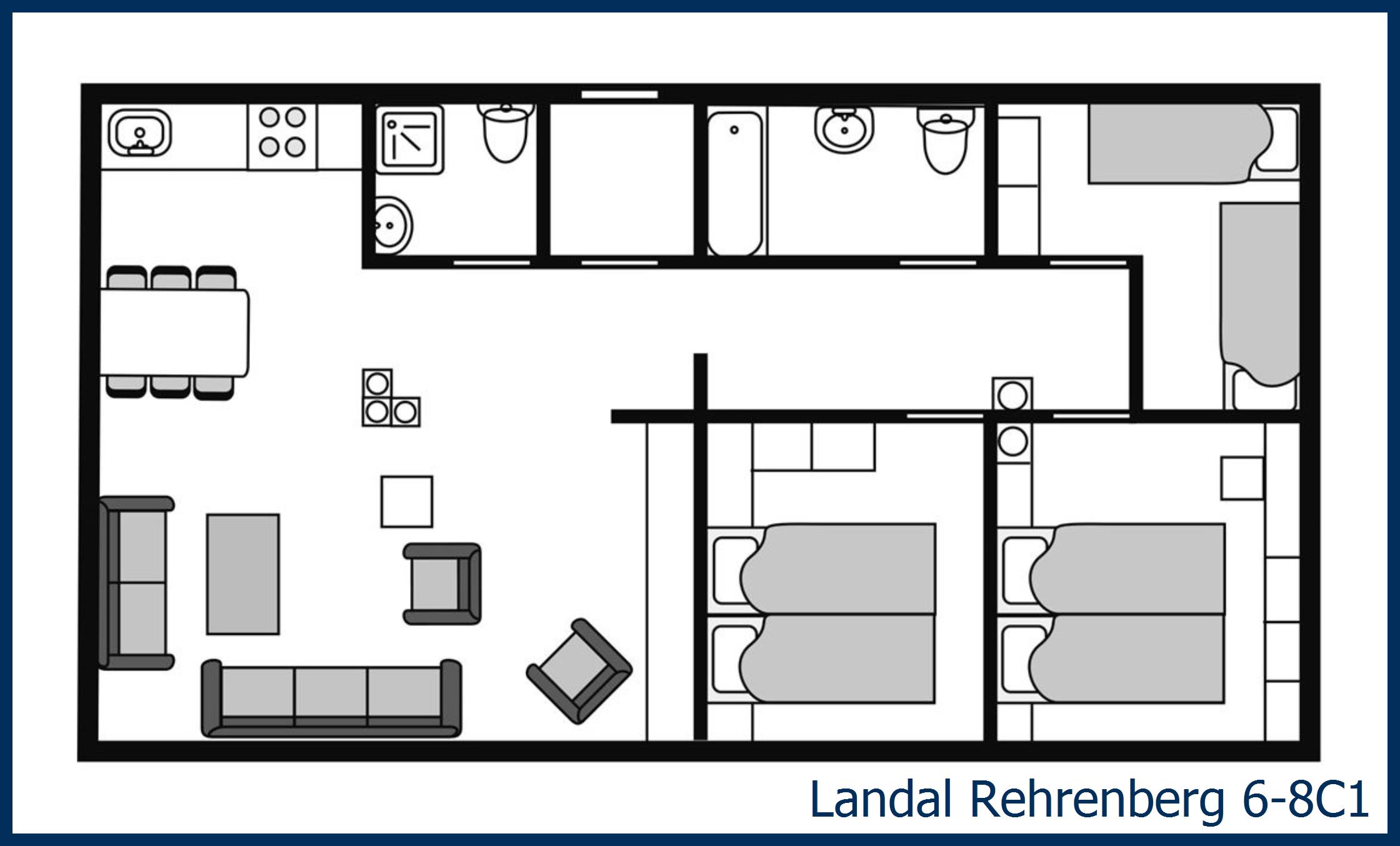 Apartment 6-8C1 at Rehrenberg