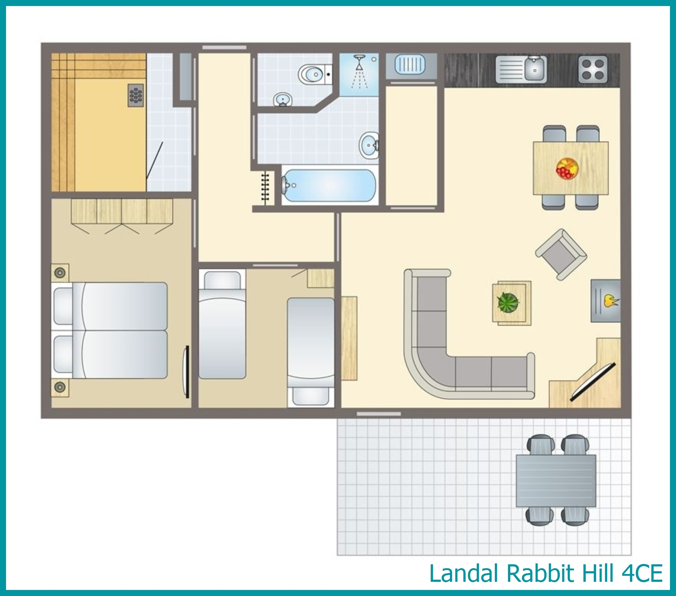 4-person bungalow 4CE at Rabbit Hill