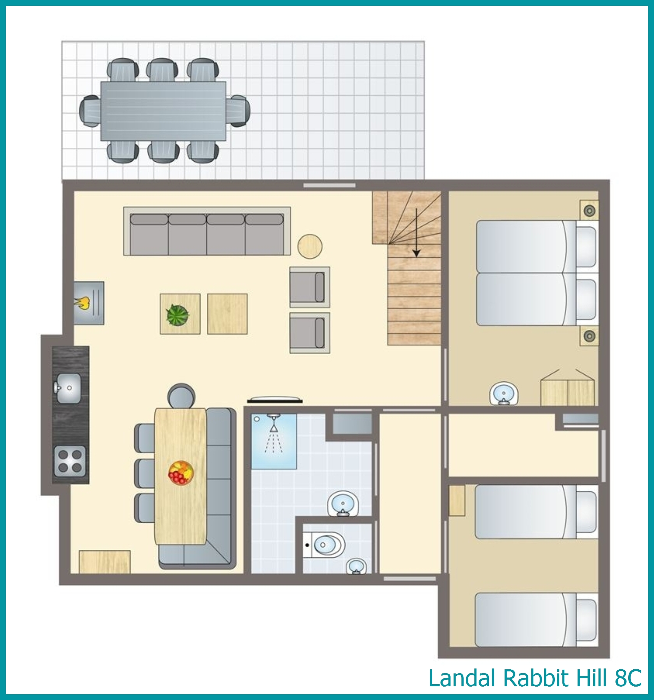 8-person bungalow 8C at Rabbit Hill