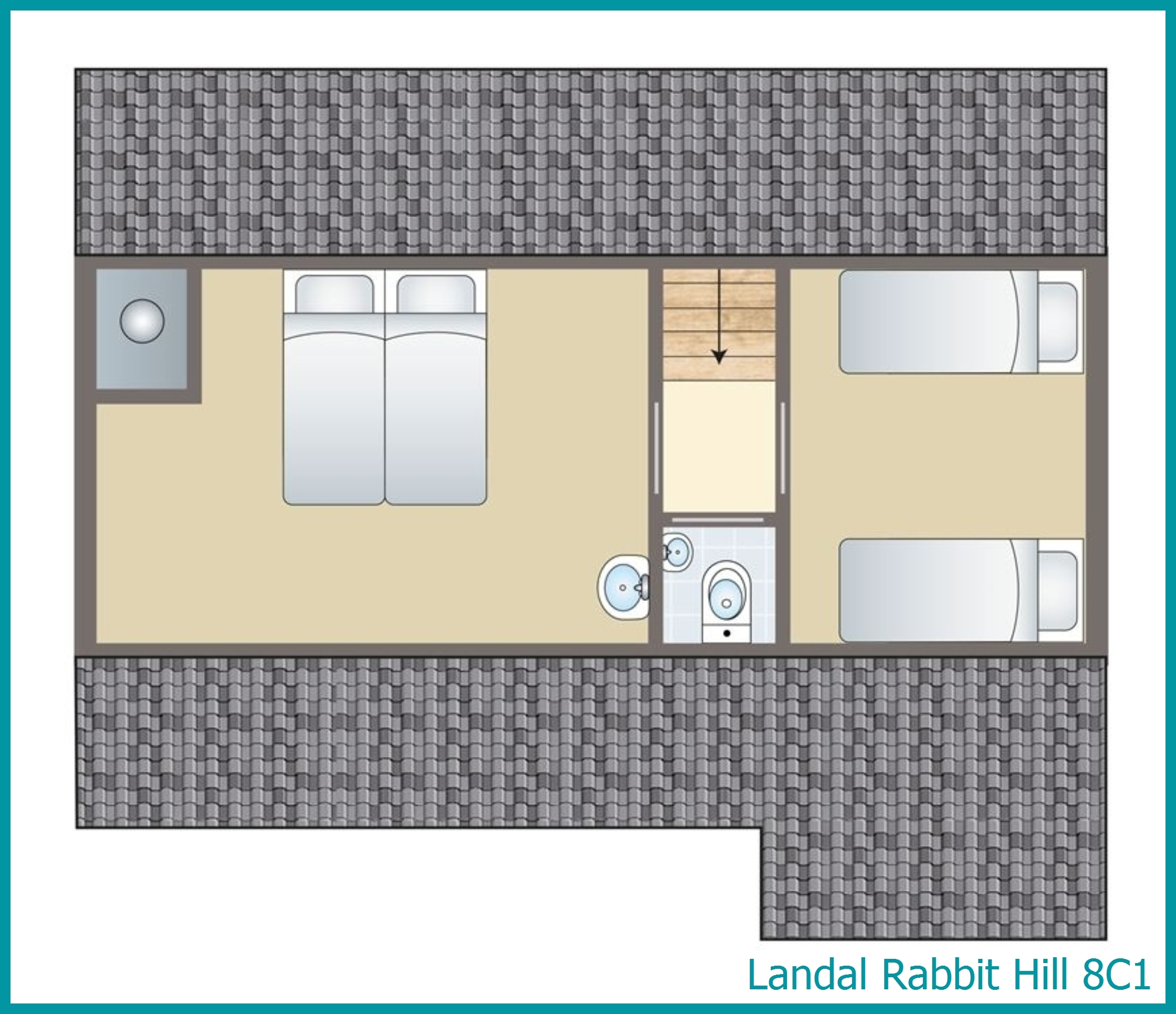 8-person bungalow 8C1 at Rabbit Hill