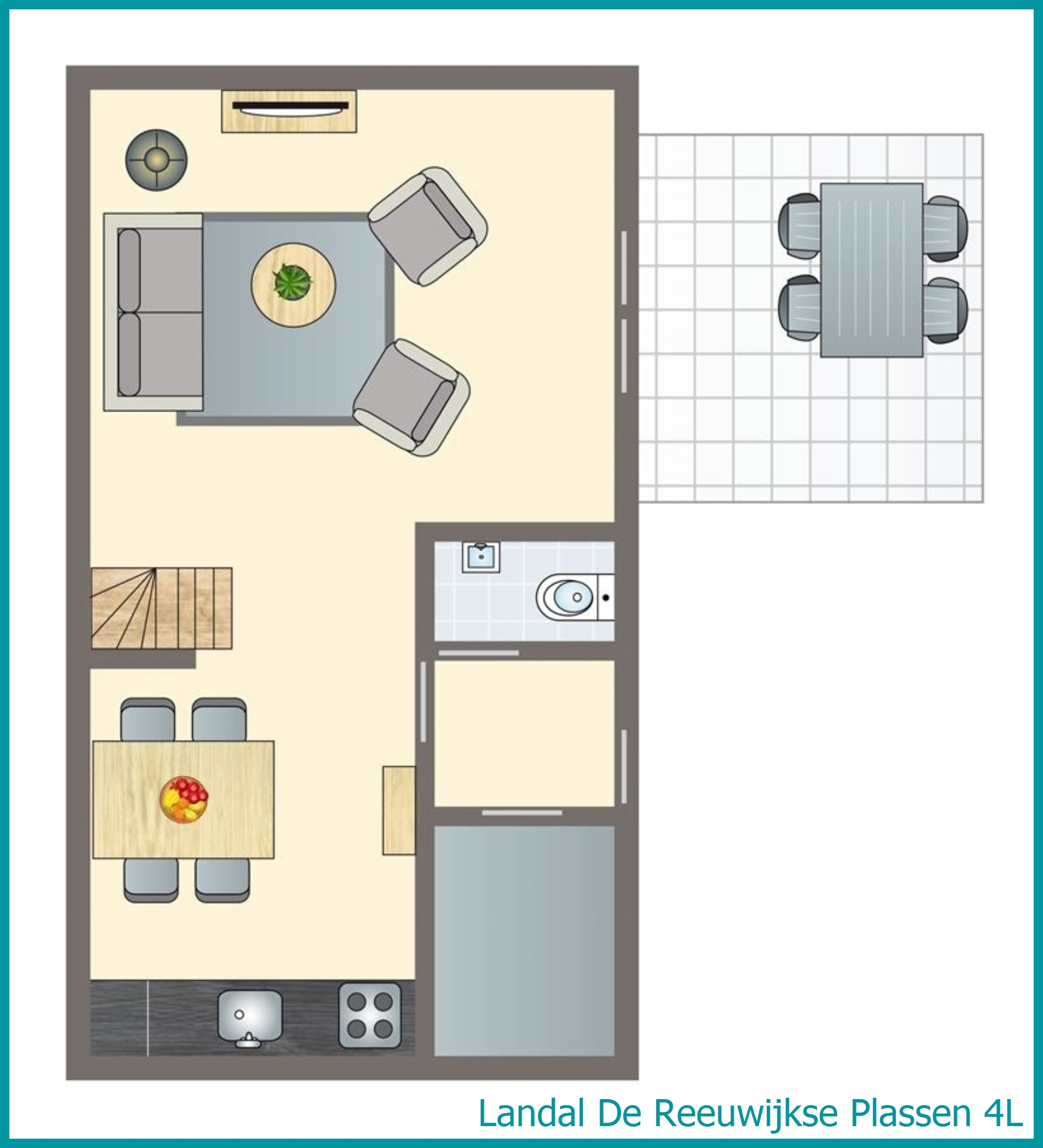 4-person water residence 4L at De Reeuwijkse Plassen