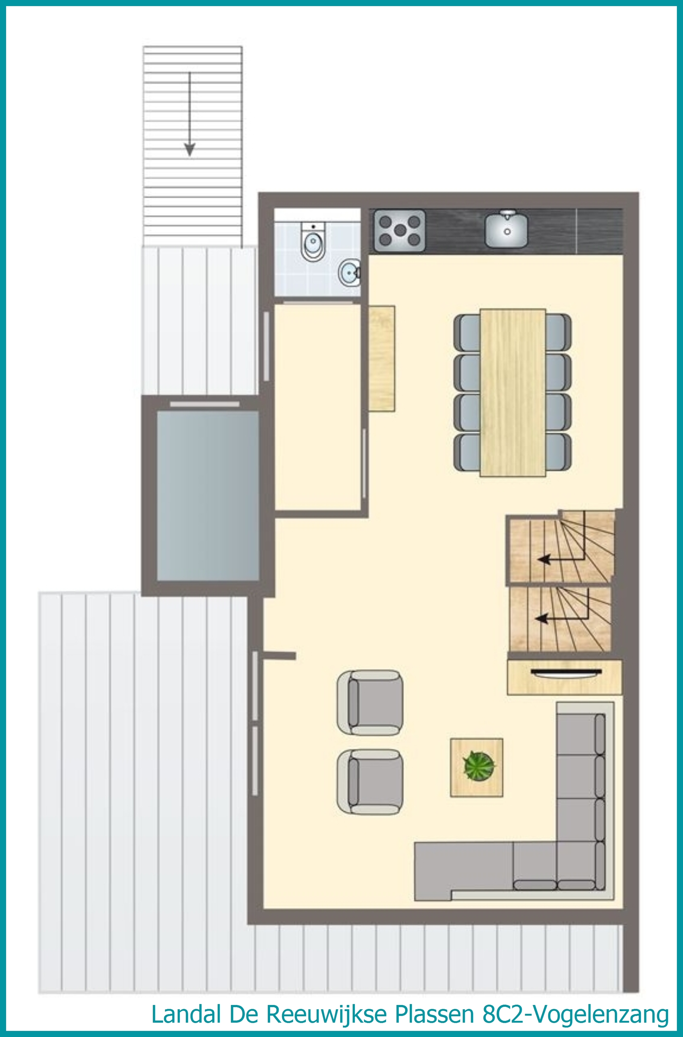 8-person water residence 8C2-Vogelenzang at De Reeuwijkse Plassen
