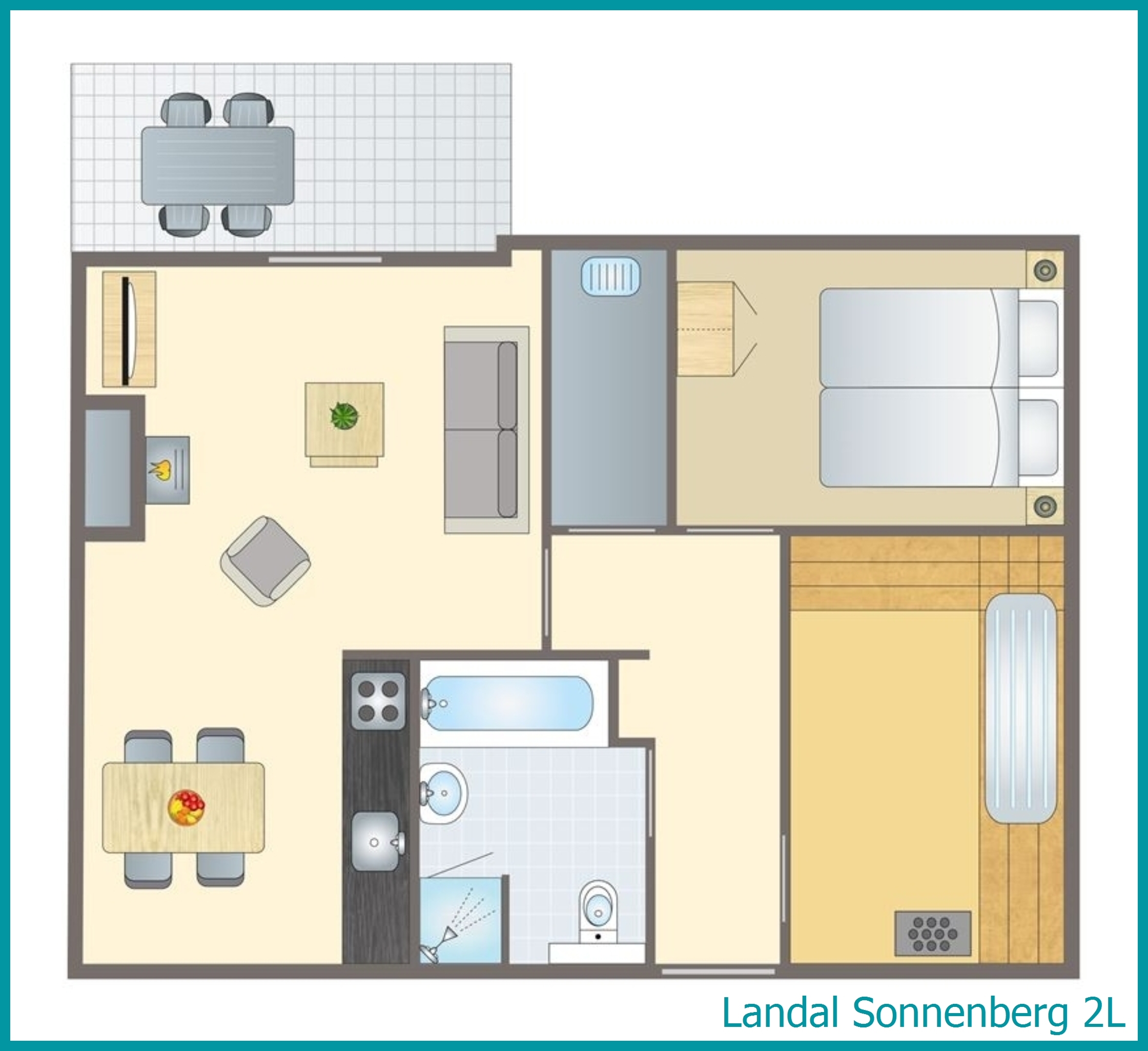 2-person bungalow 2L at Sonnenberg