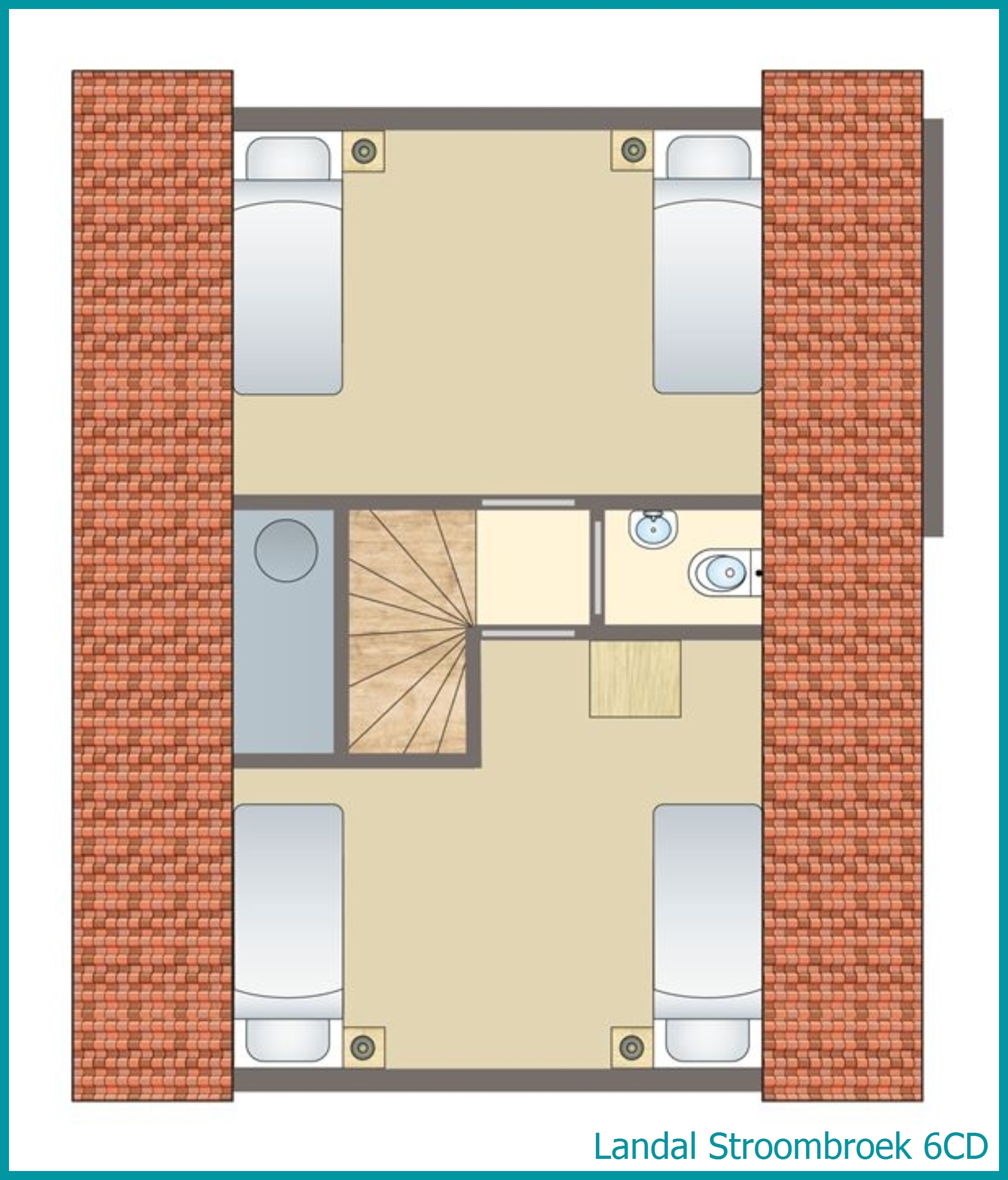 6-person dog bungalow 6CD at Stroombroek