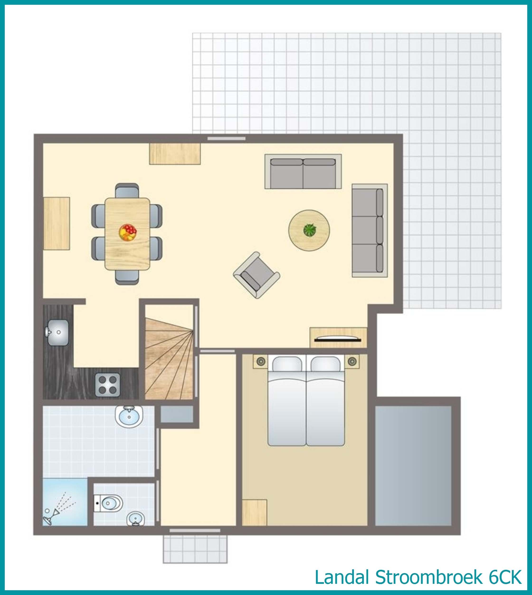 6-person children's bungalow 6CK at Stroombroek