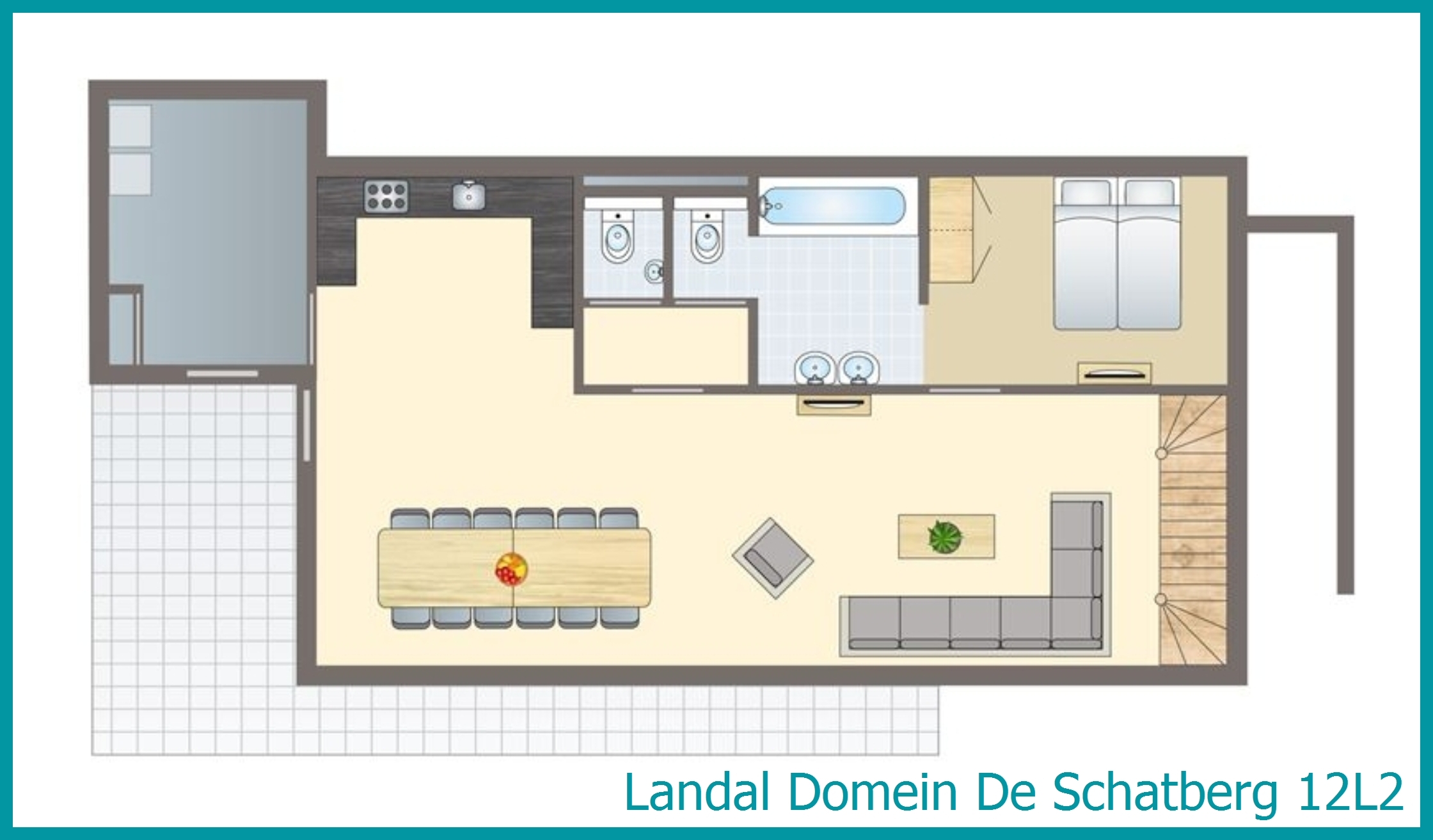 12-person water villa 12L2 at Domein De Schatberg
