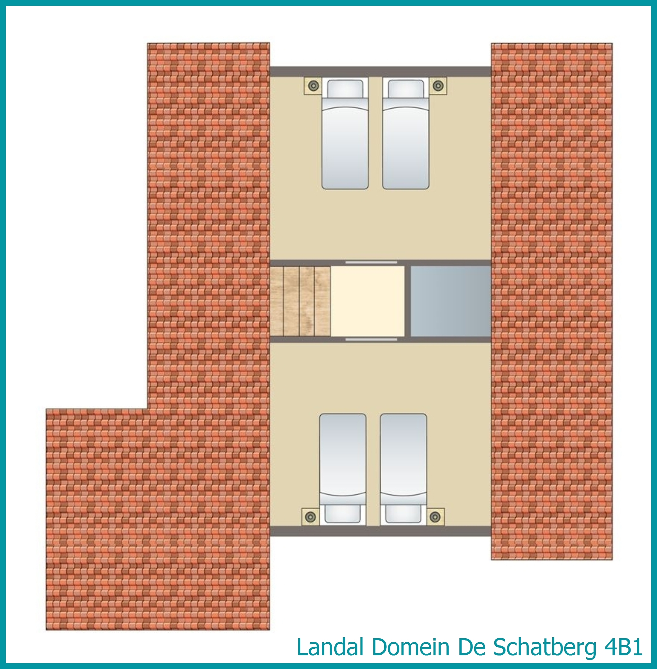 4-person bungalow 4B1 at Domein De Schatberg