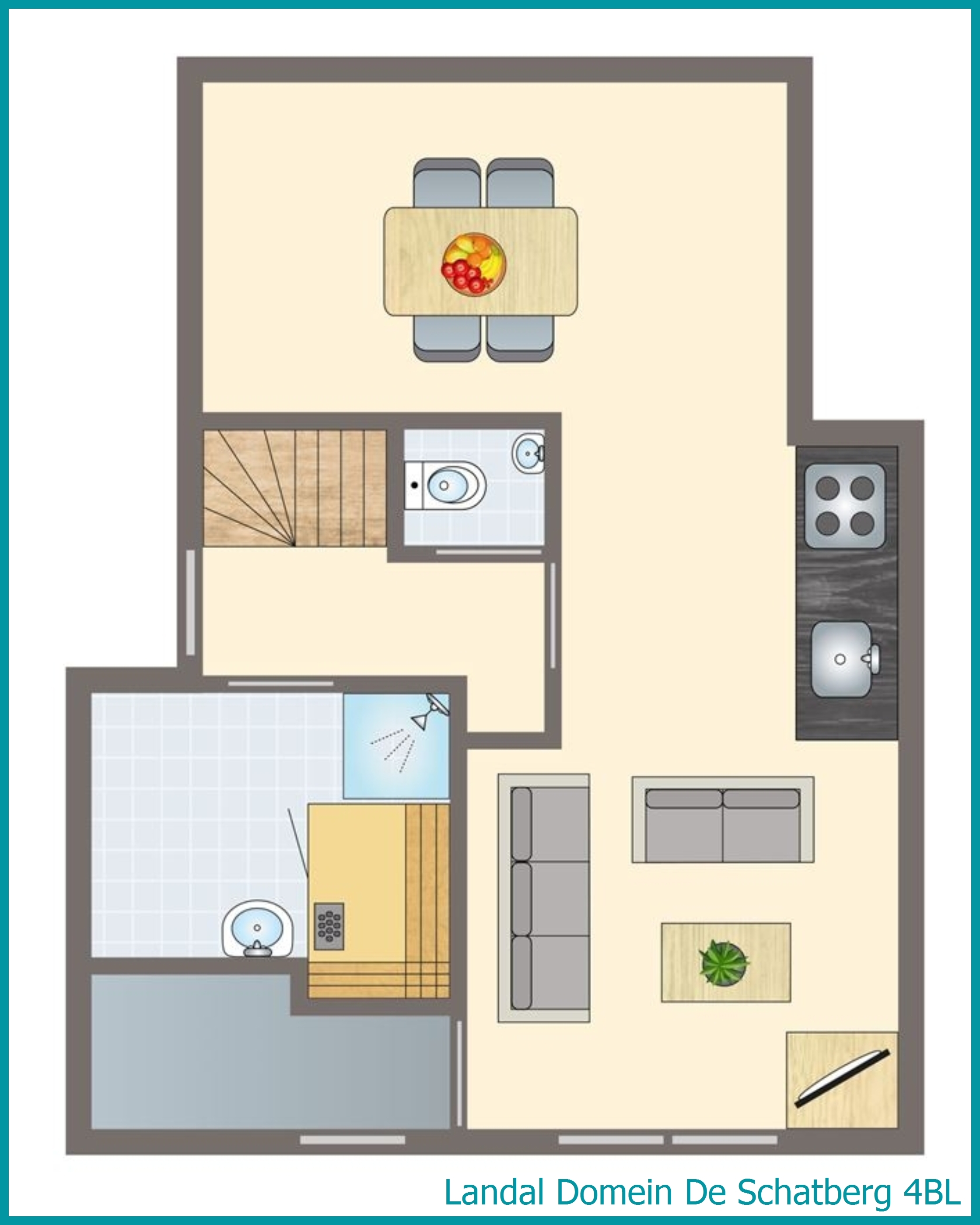 4-person bungalow 4BL at Domein De Schatberg
