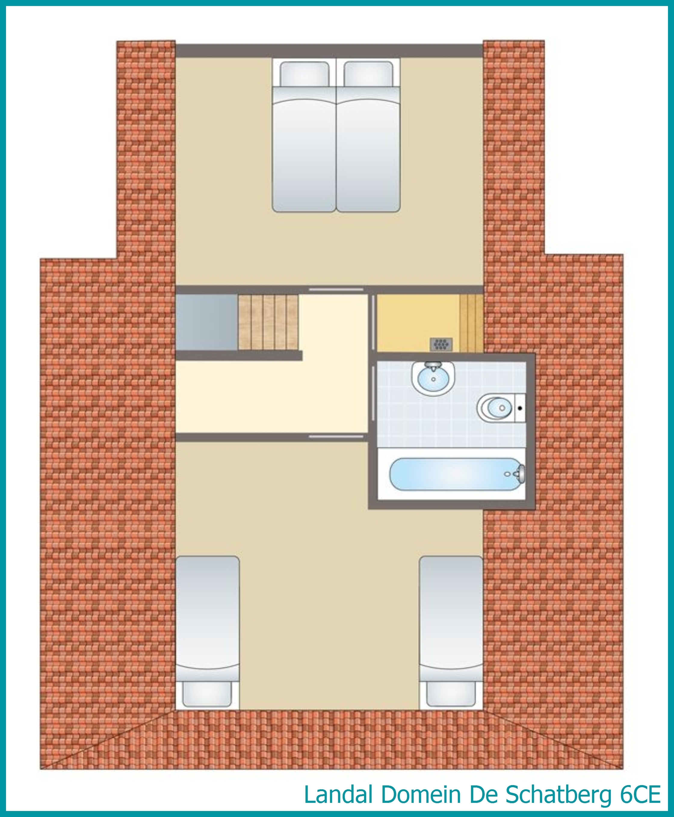 6-person bungalow 6CE at Domein De Schatberg