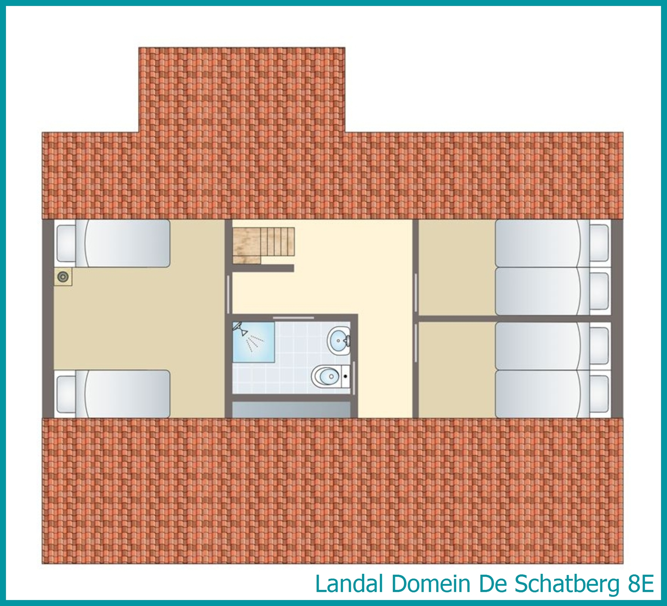 8-person terrace house 8E at Domein De Schatberg