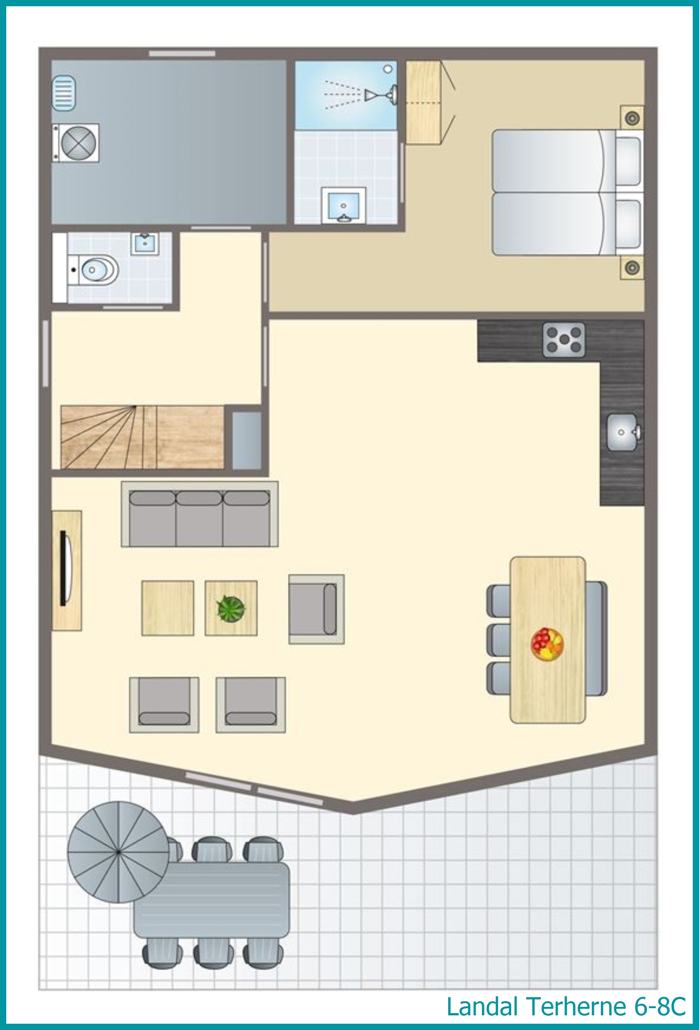 6-8-person residence 6-8C at Terherne