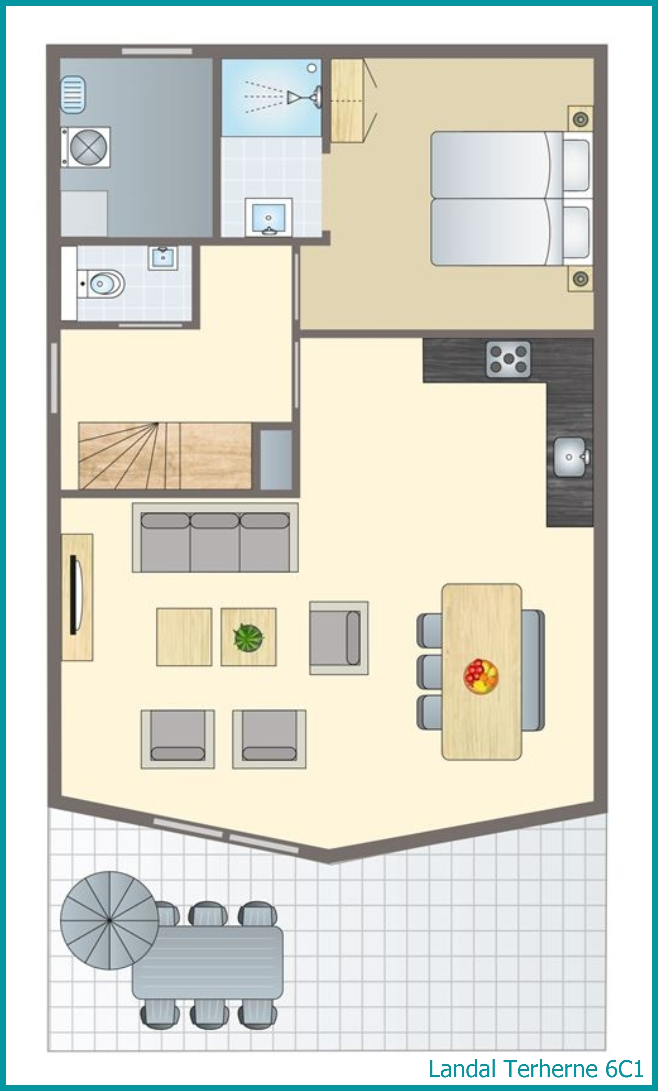6-person residence 6C1 at Terherne