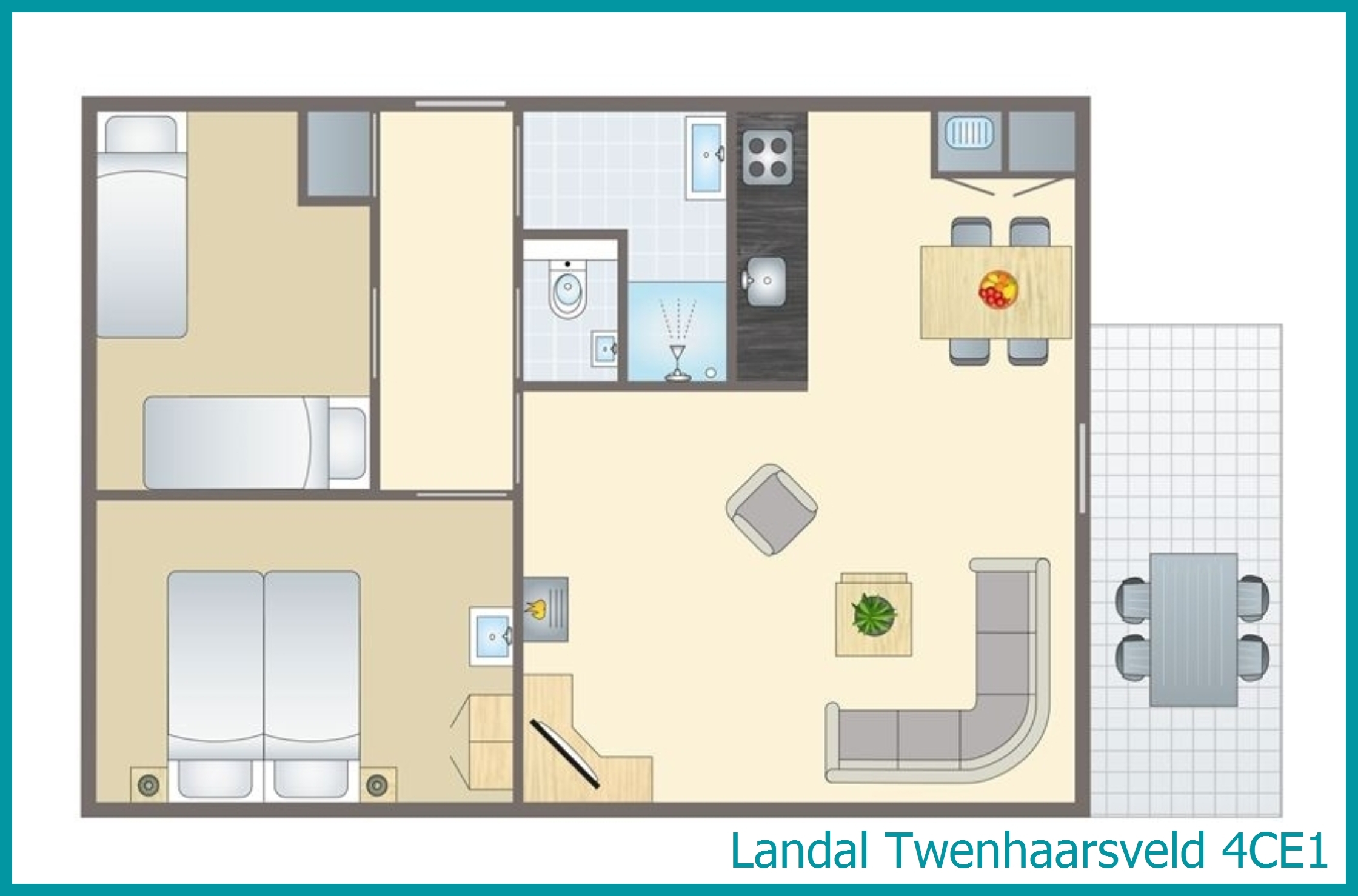 4-person bungalow 4CE1 at Twenhaarsveld