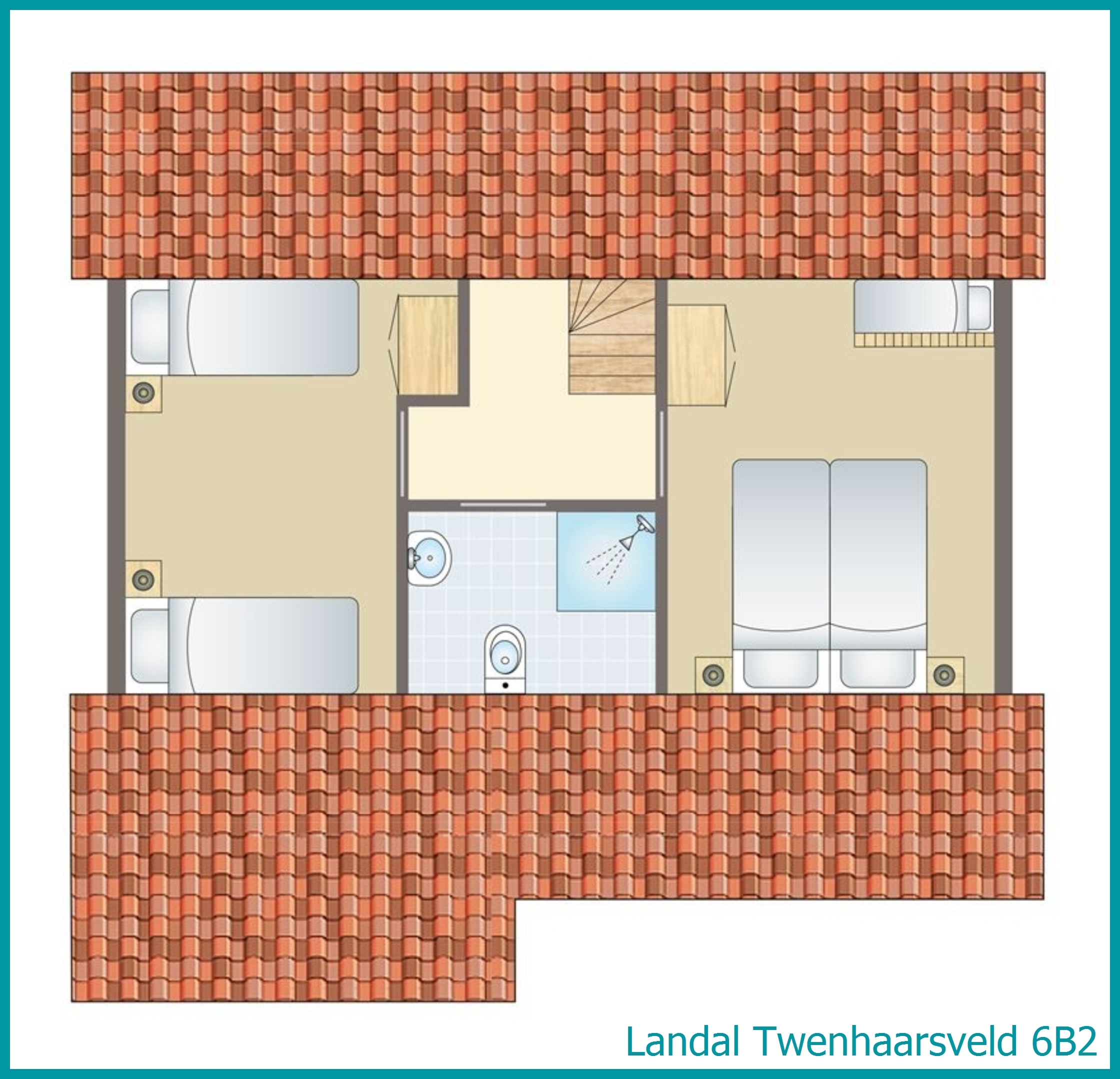 6-person bungalow 6B2 at Twenhaarsveld