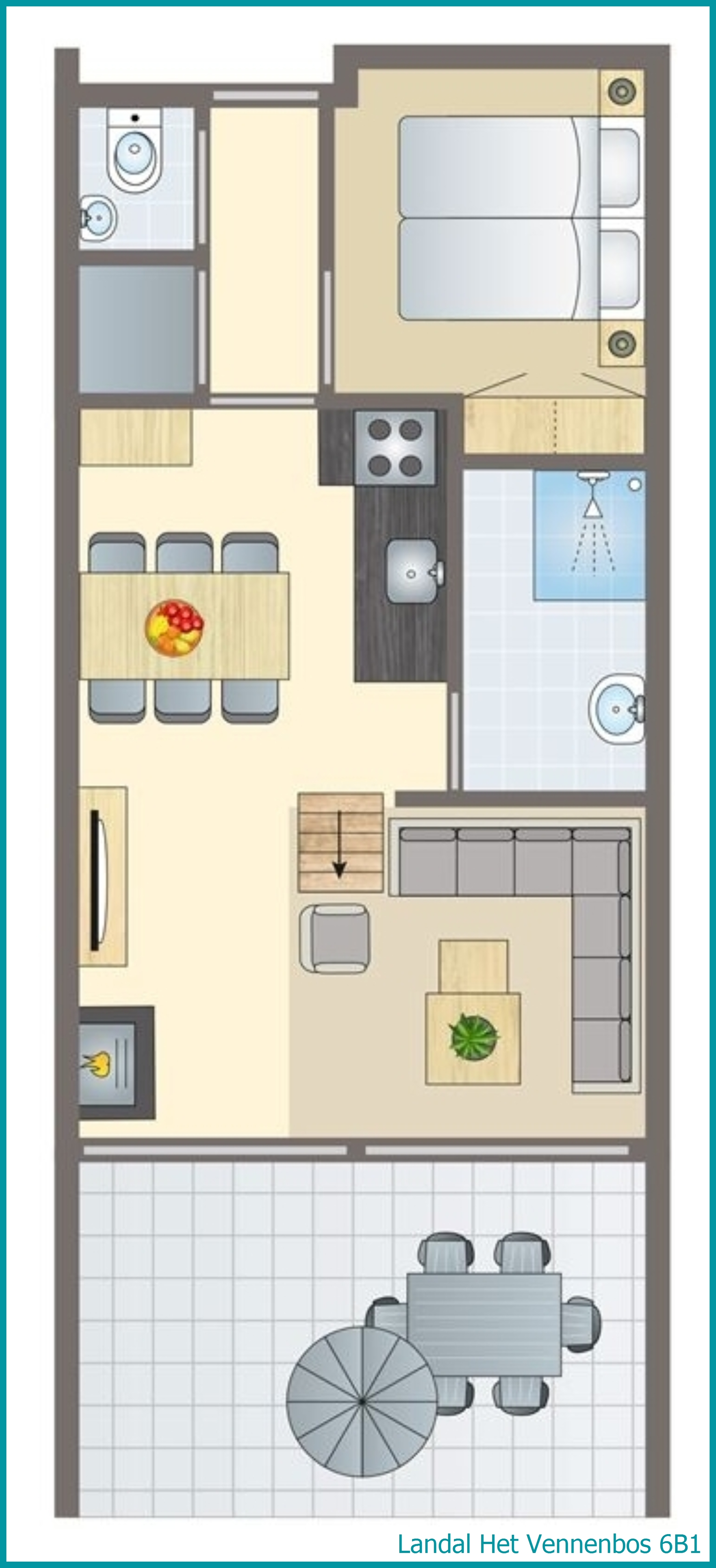 6-person bungalow 6B1 at Het Vennenbos