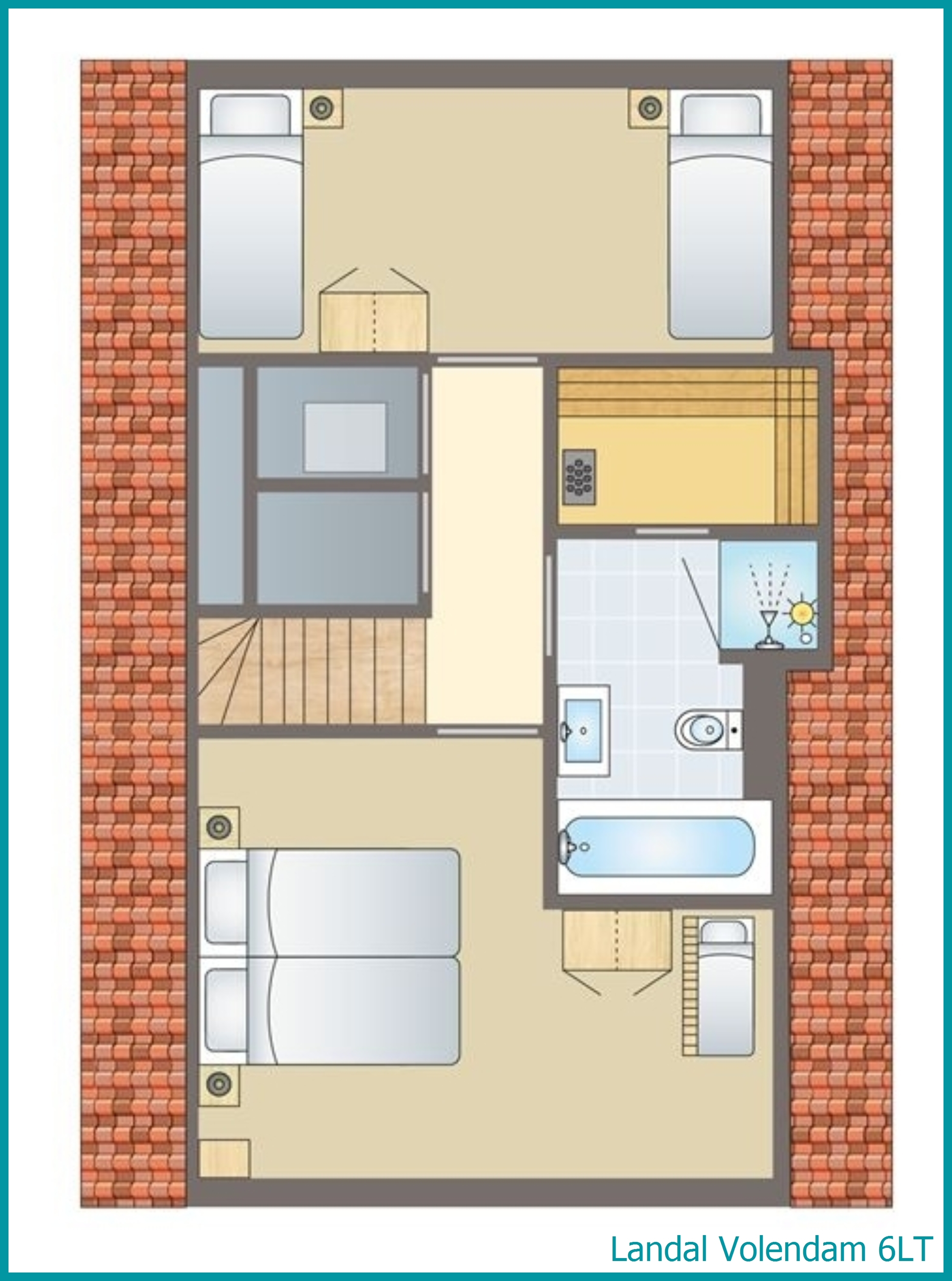 6-person bungalow 6LT at Volendam