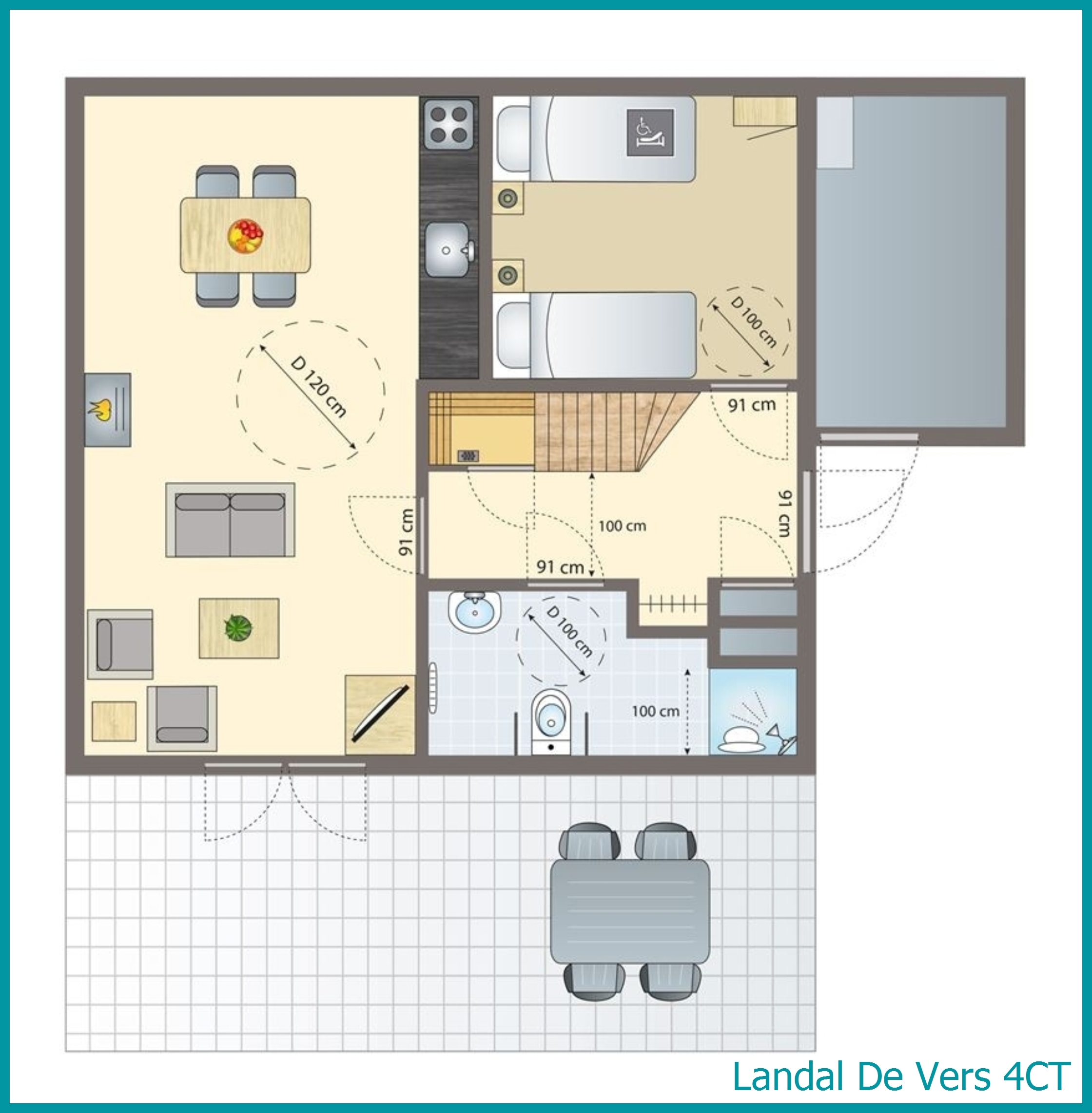 4-person country house 4CT at De Vers